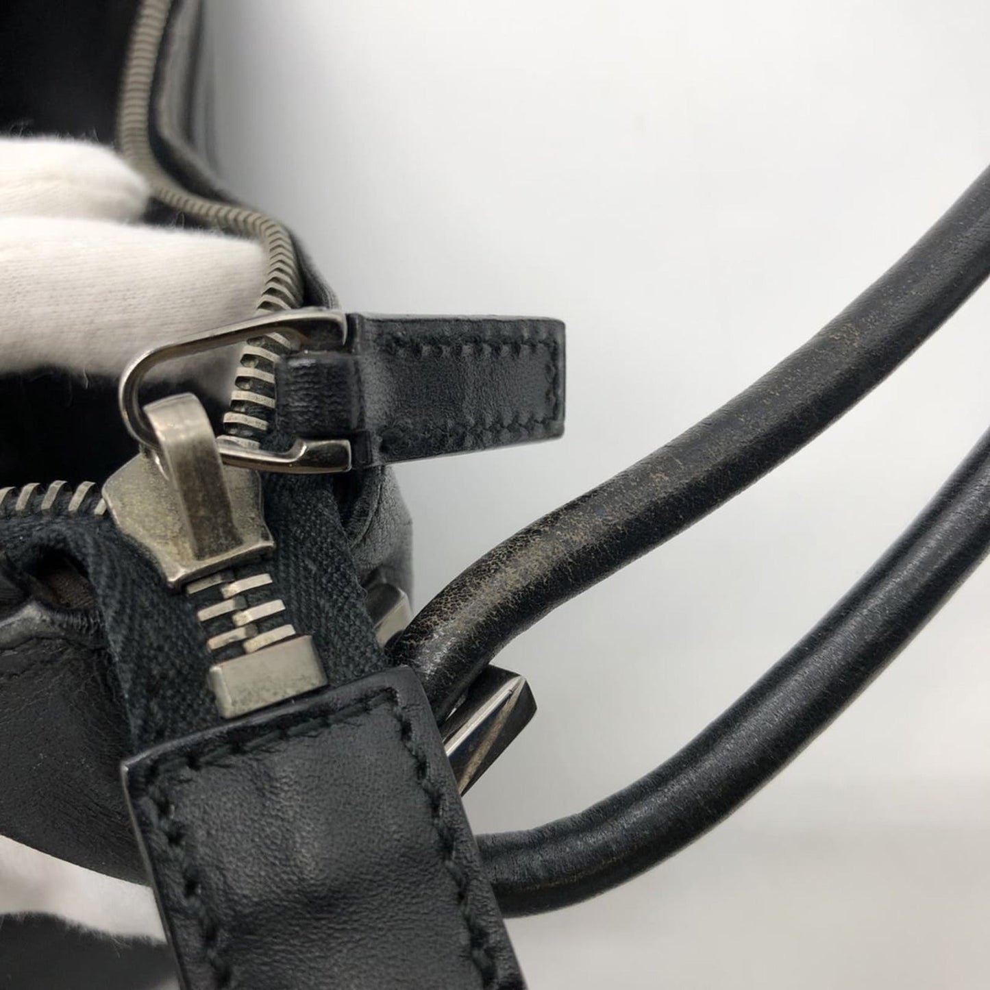 Gucci Black Leather Handbag Shoulder Bag