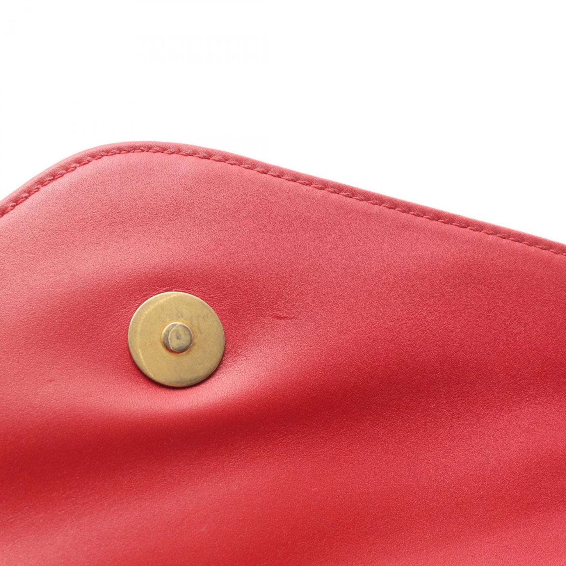 Gucci Red Color Leather Shoulder Bag