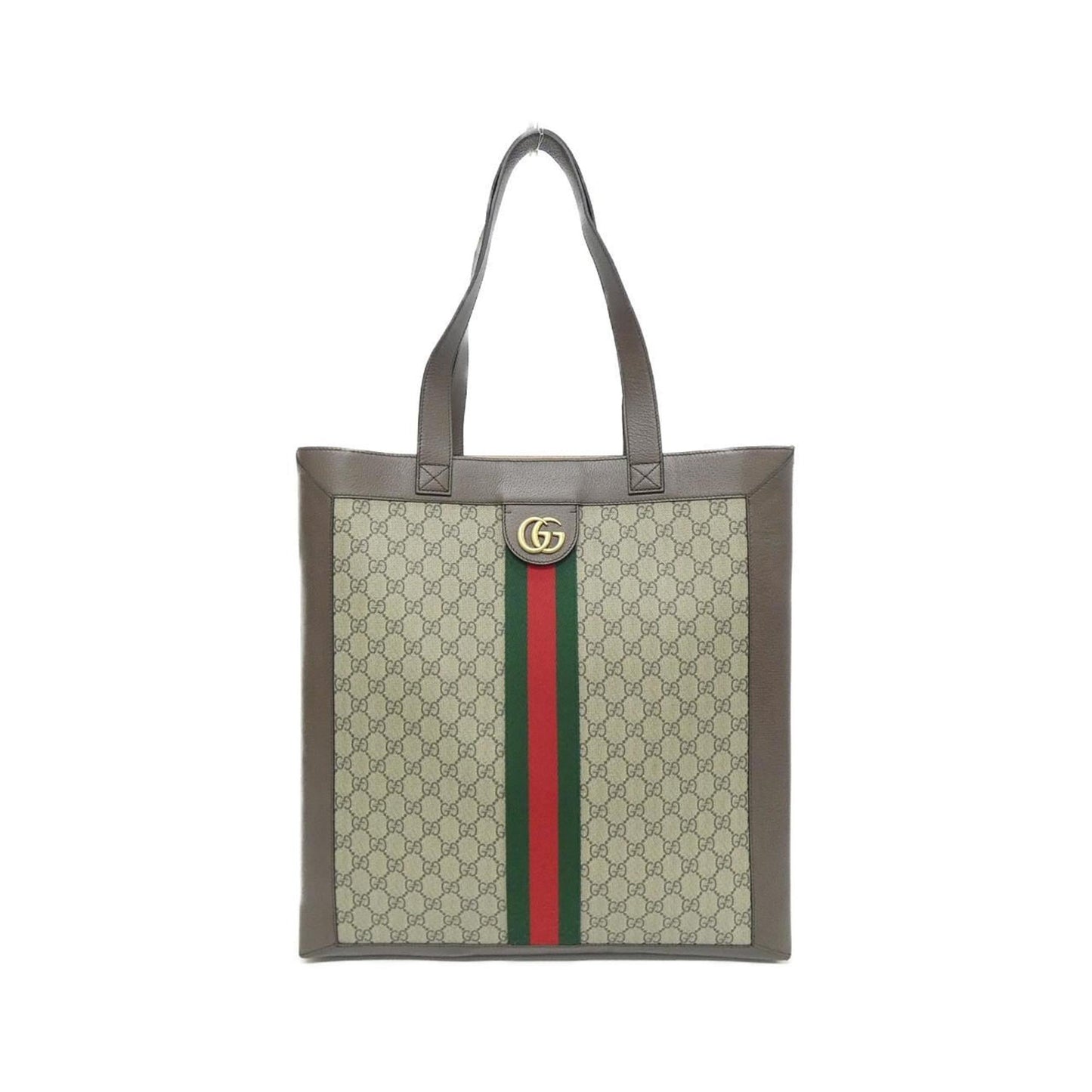 Gucci Beige Brown Canvas Handbag