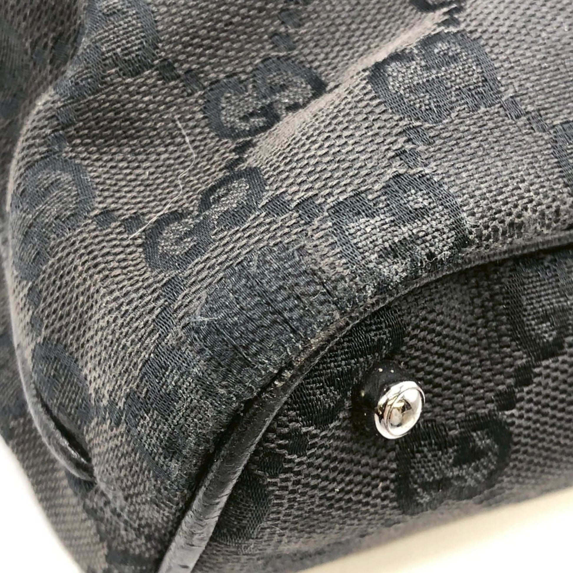 Gucci Gg Canvas Black Gg Canvas Handbag Tote Bag