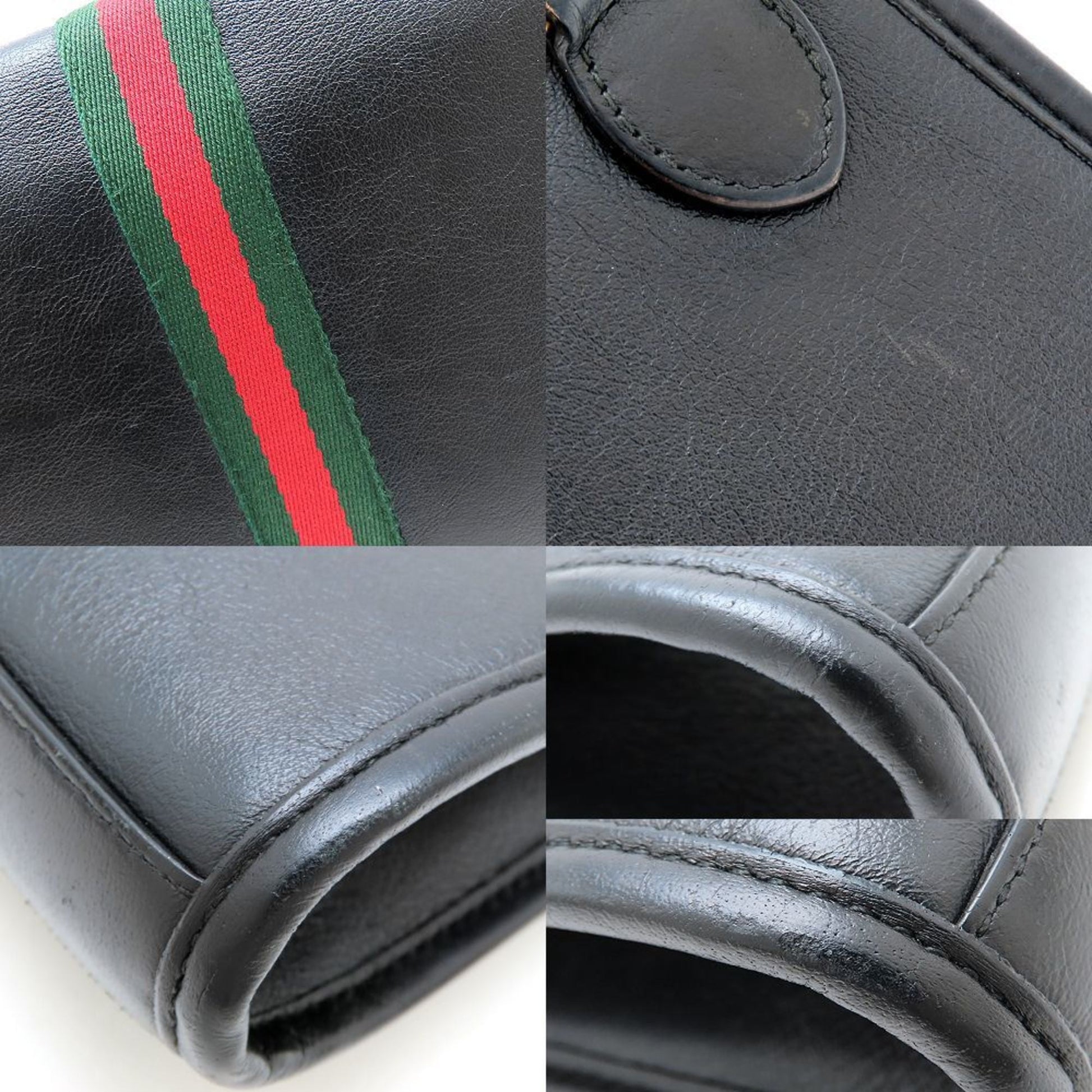 Gucci Black Leather Shoulder Bag