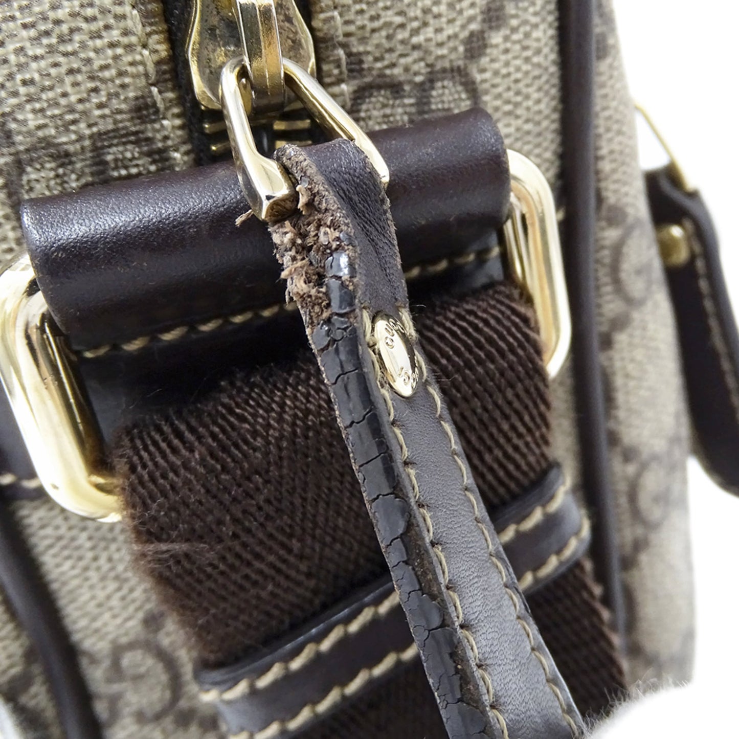 Gucci Beige Brown Gg Supreme Shoulder Bag