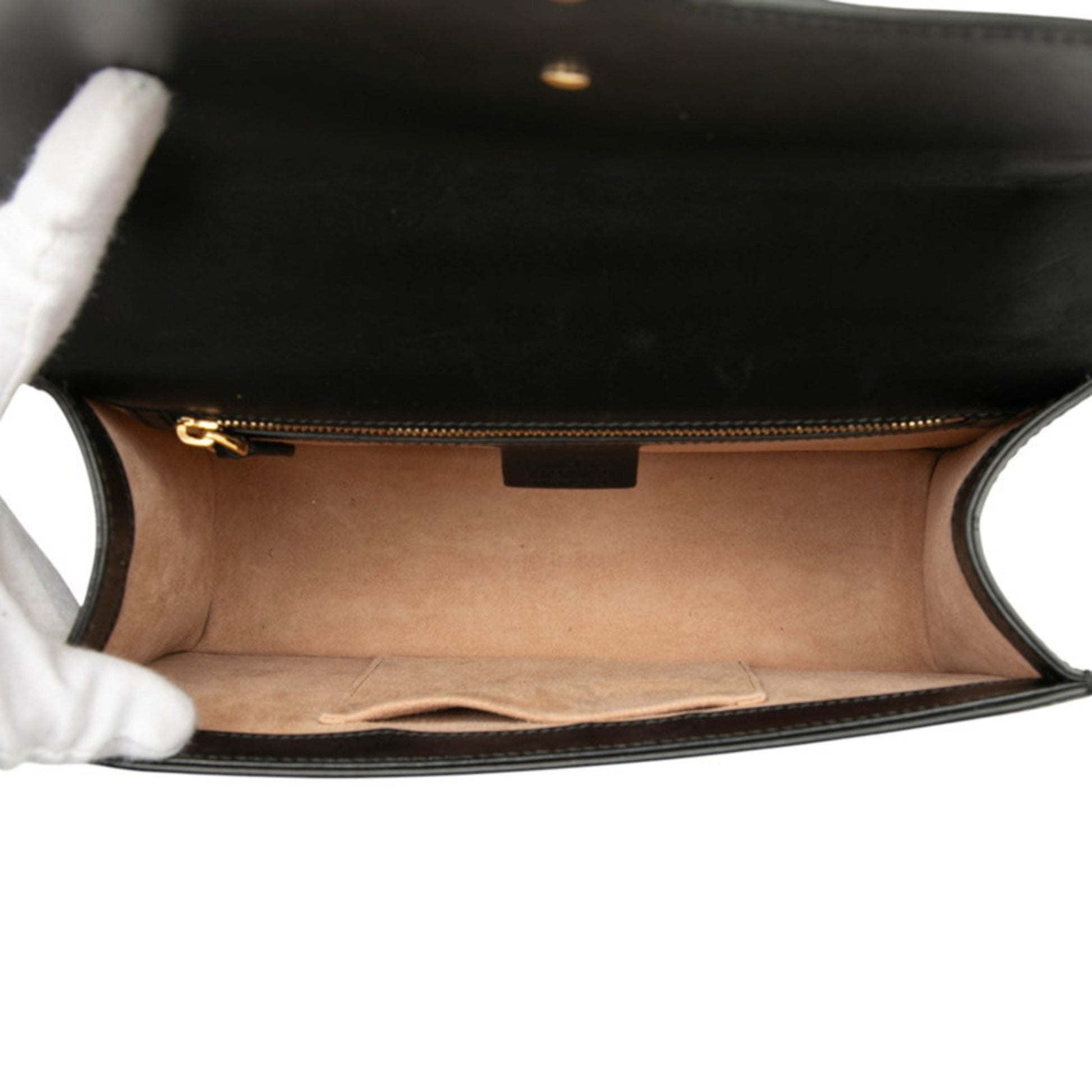 Gucci Multi-Color White Leather Shoulder Bag