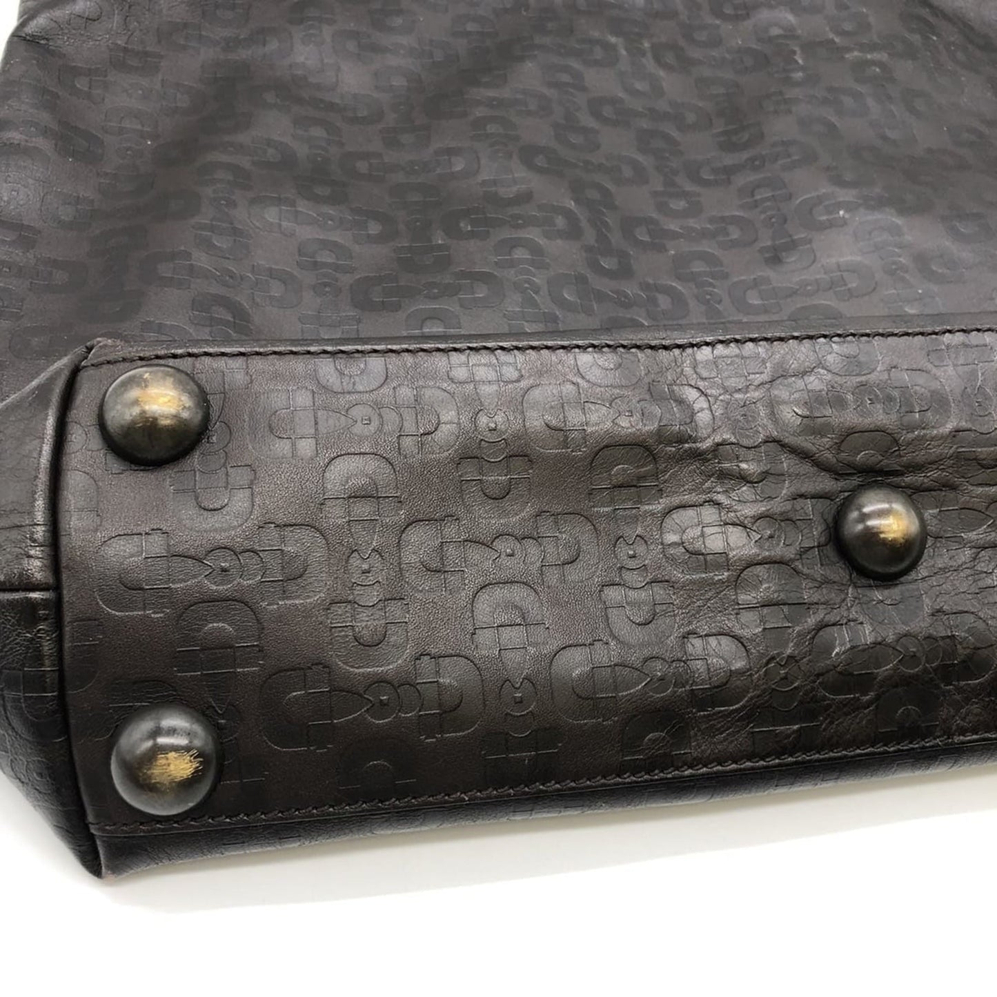 Gucci Horsebit Brown Leather Handbag Tote Bag
