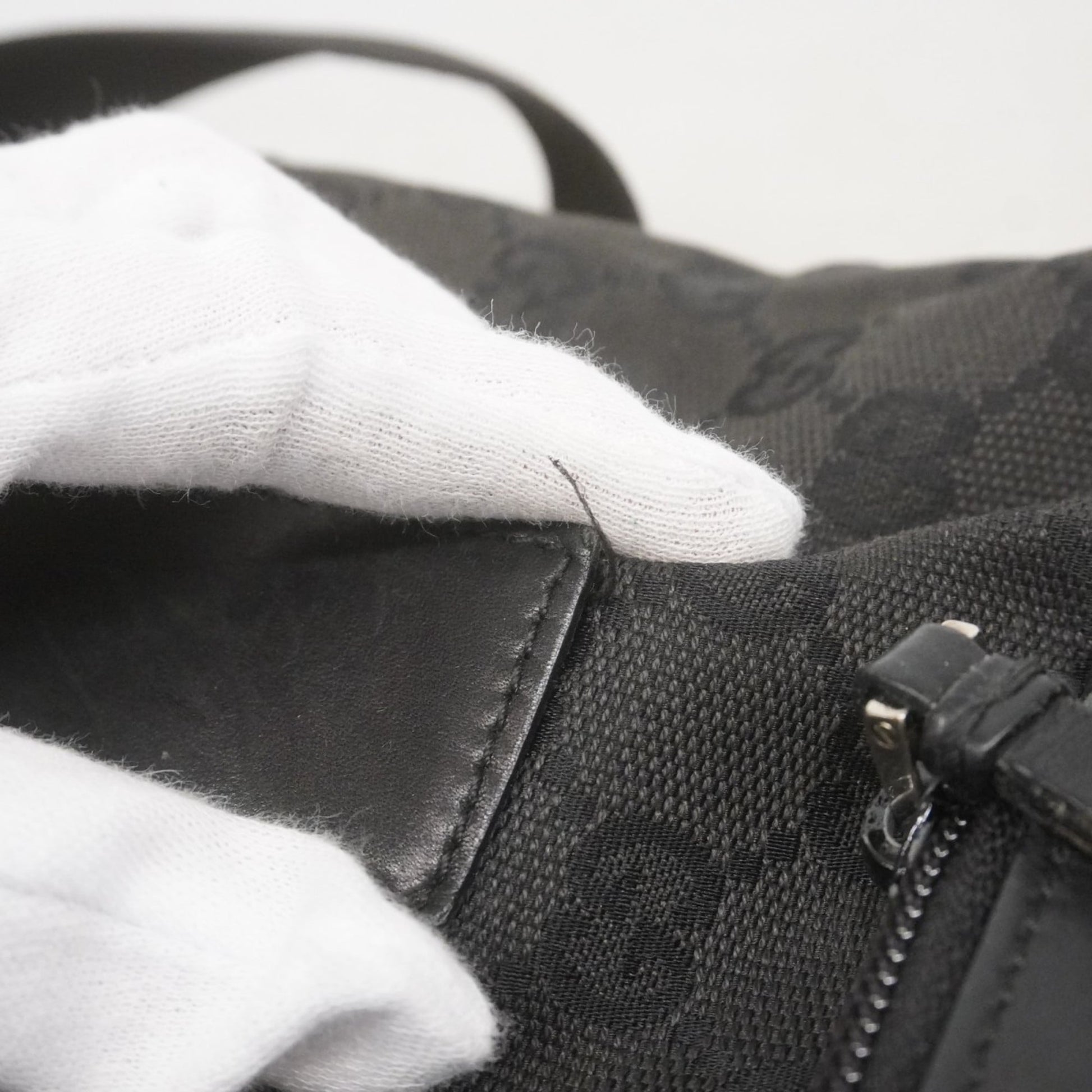 Gucci Black Canvas Tote Bag