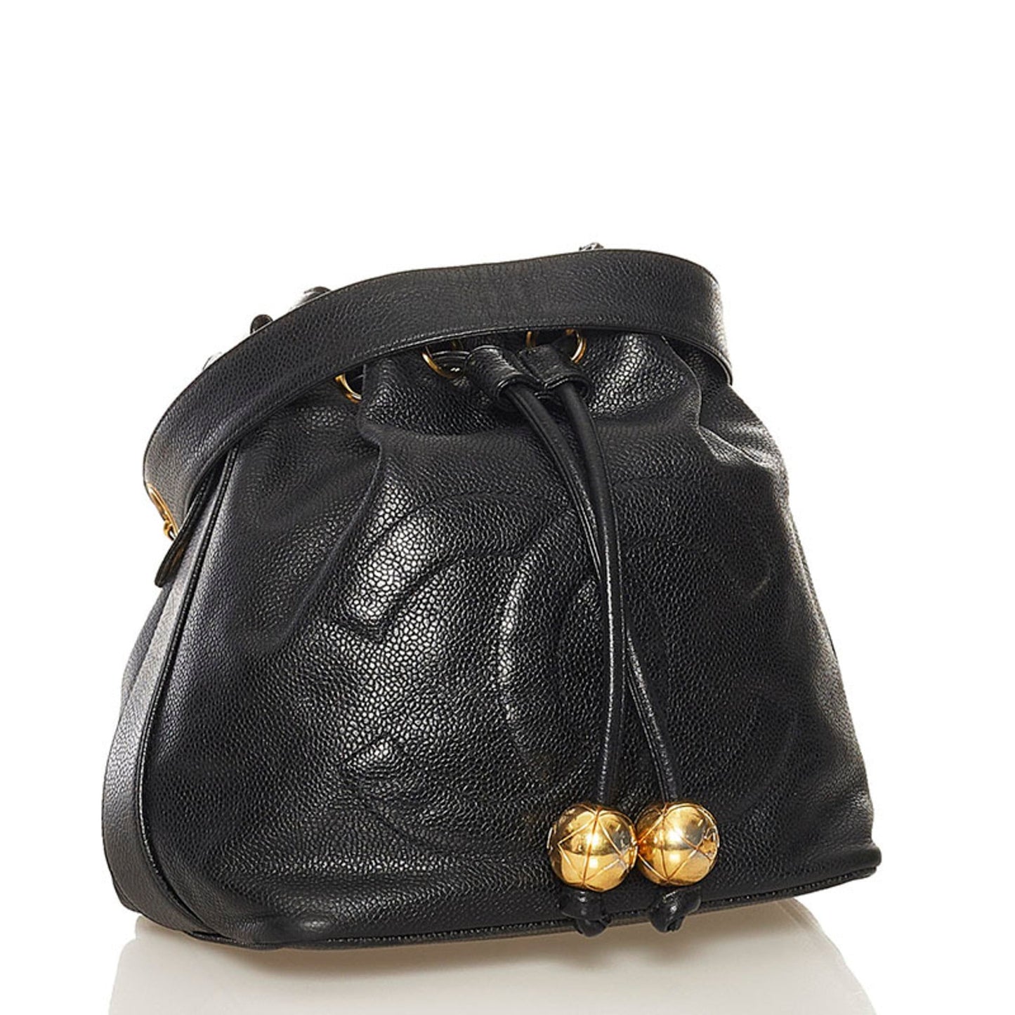 Chanel coco mark shoulder bag black caviar skin ladies CHANEL