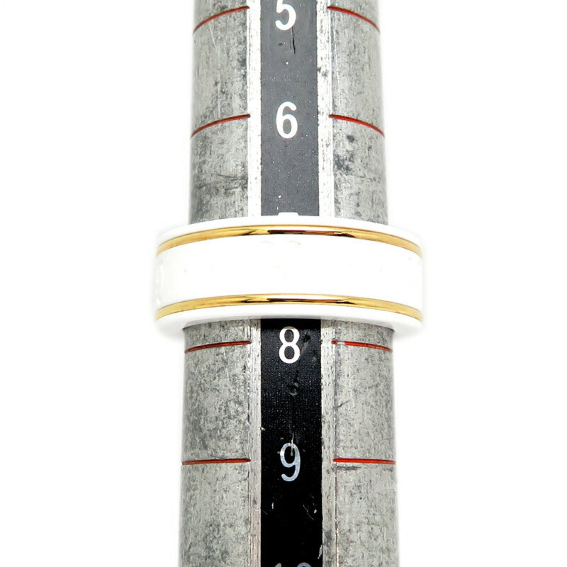 Gucci White Yellow Gold Yellow Gold (18K) Ceramic Band Ring