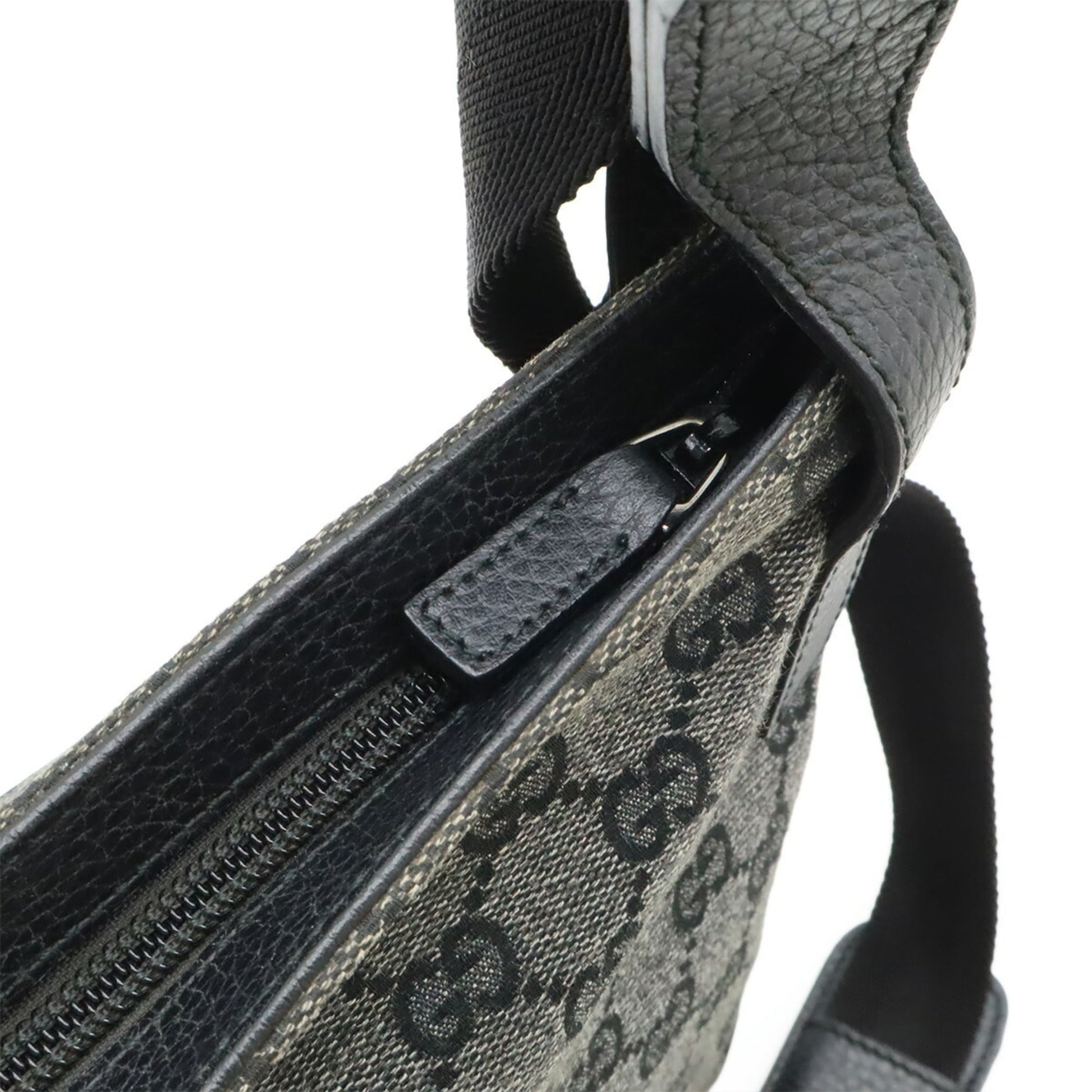 Gucci Dark Gray Gg Canvas Shoulder Bag