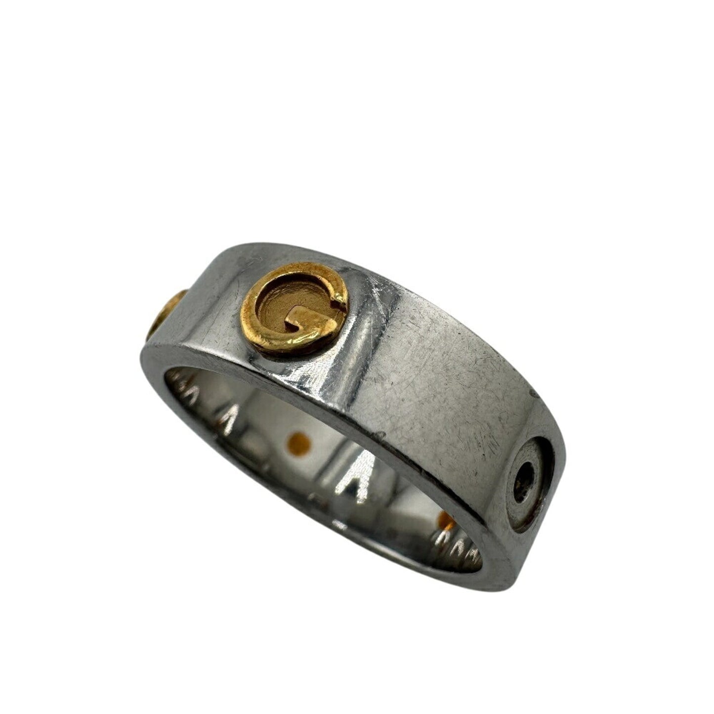 Gucci Gold Silver Gold Plating Band Ring
