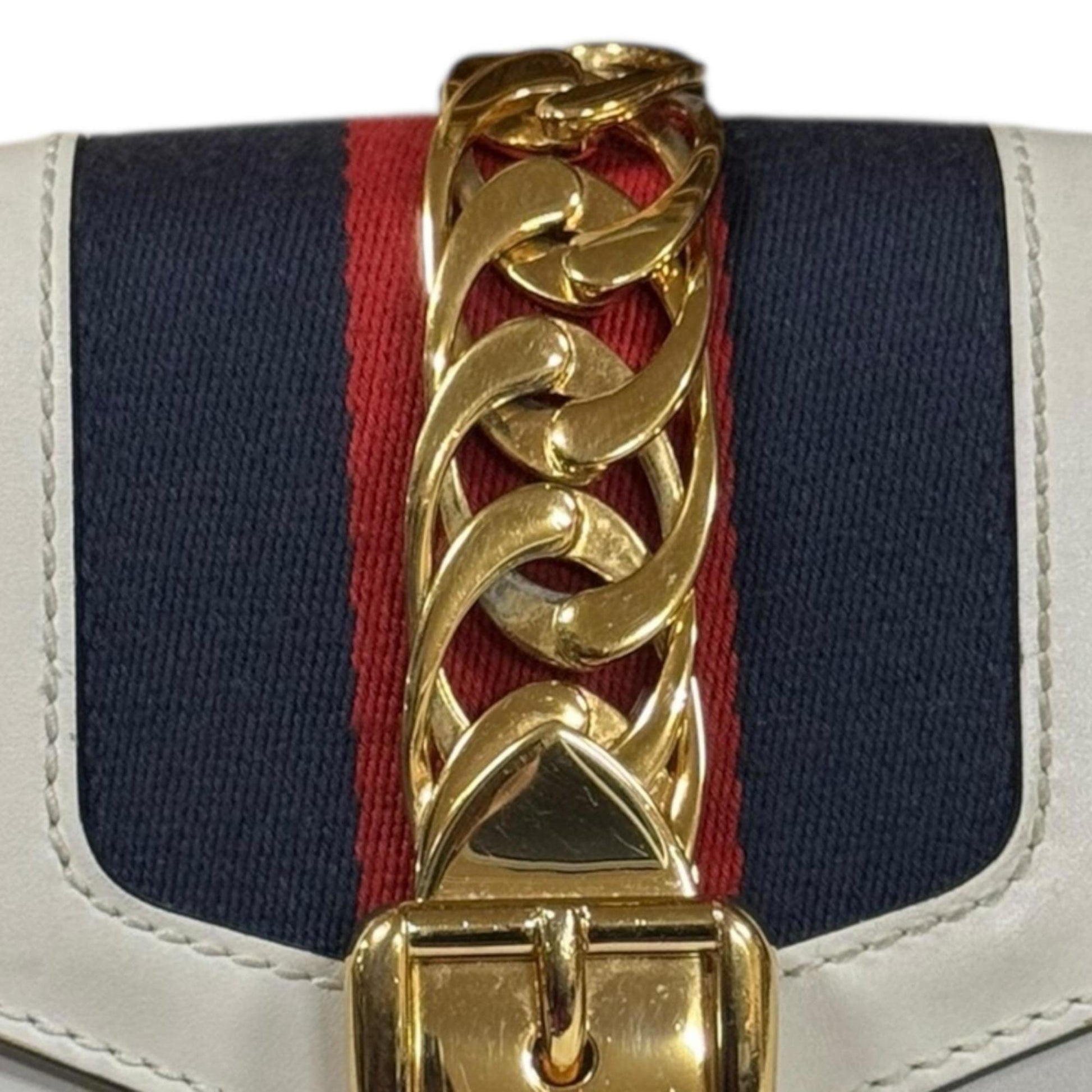 Gucci Ivory White Leather Shoulder Bag