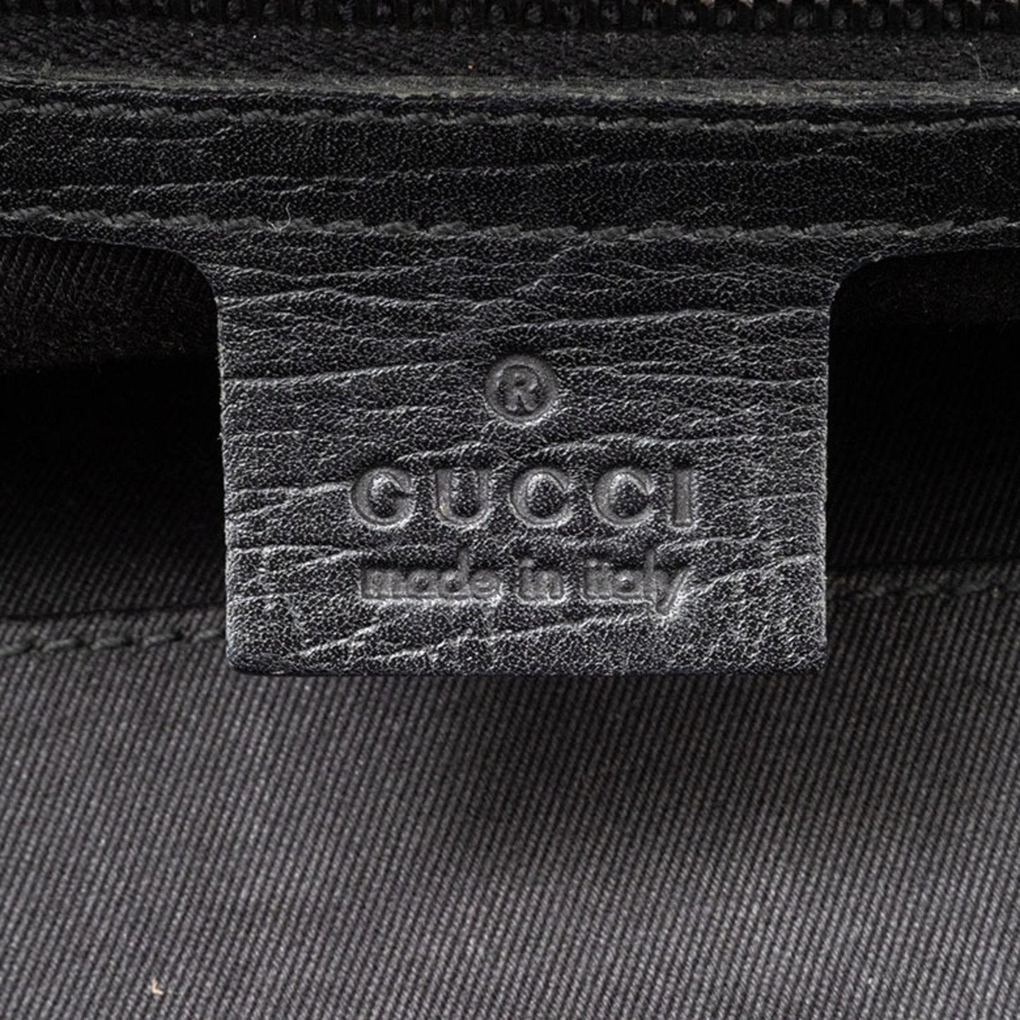 Gucci Gg Canvas Beige Black Gg Canvas Leather Handbag