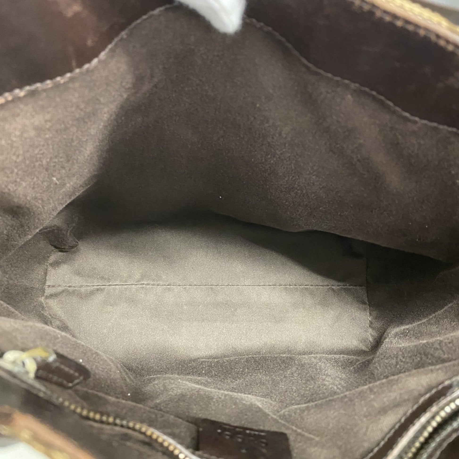 Gucci Beige Brown Canvas Handbag