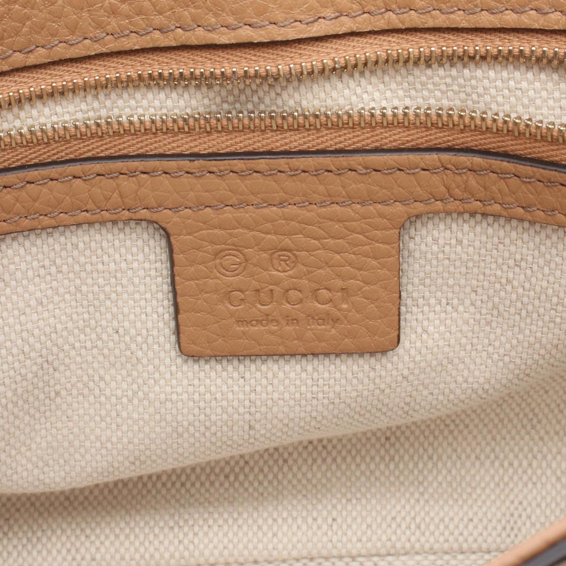 Gucci Brown Leather Shoulder Bag