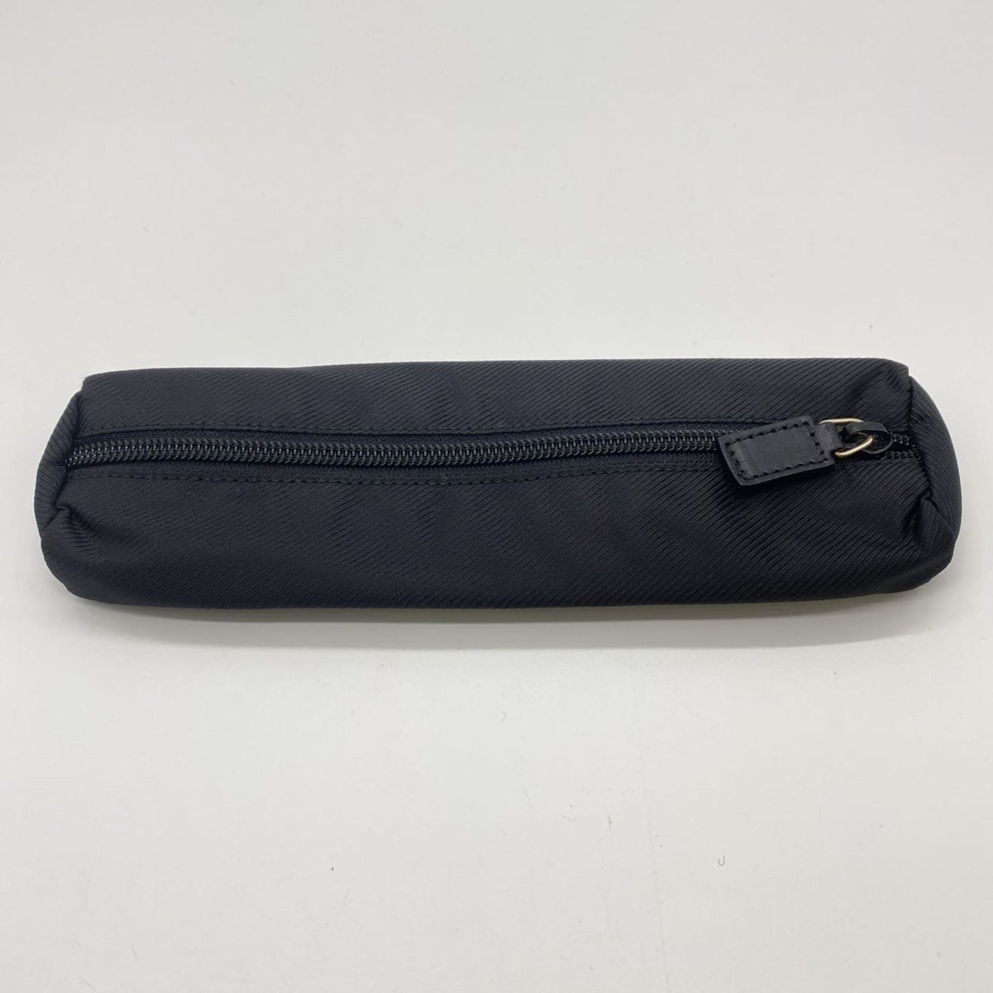 Gucci Black Nylon Leather Clutch Bag