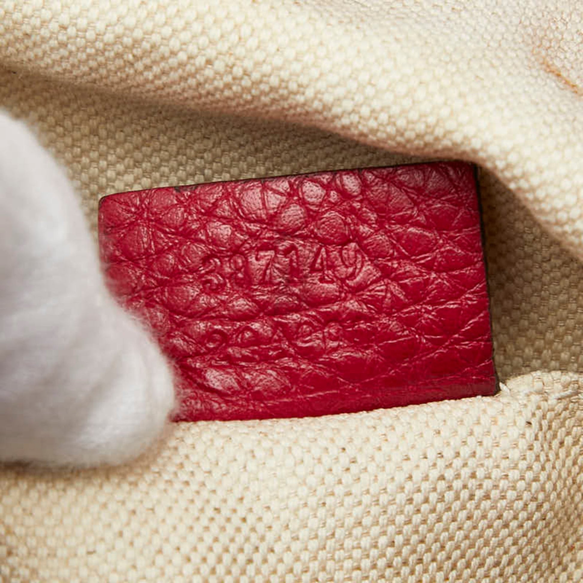 Gucci Red Color Leather Backpack