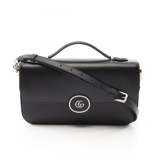 Gucci Black Leather Shoulder Bag
