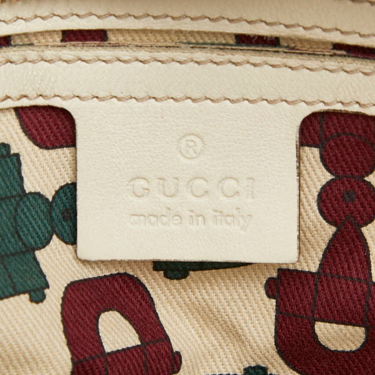 Gucci Ivory Leather Handbag