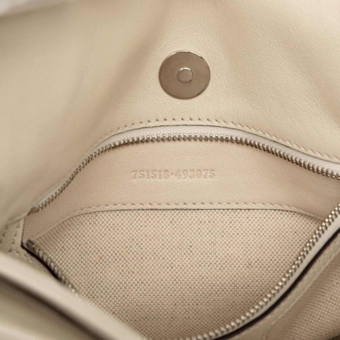Gucci Off-White Leather Shoulder Bag Tote Bag