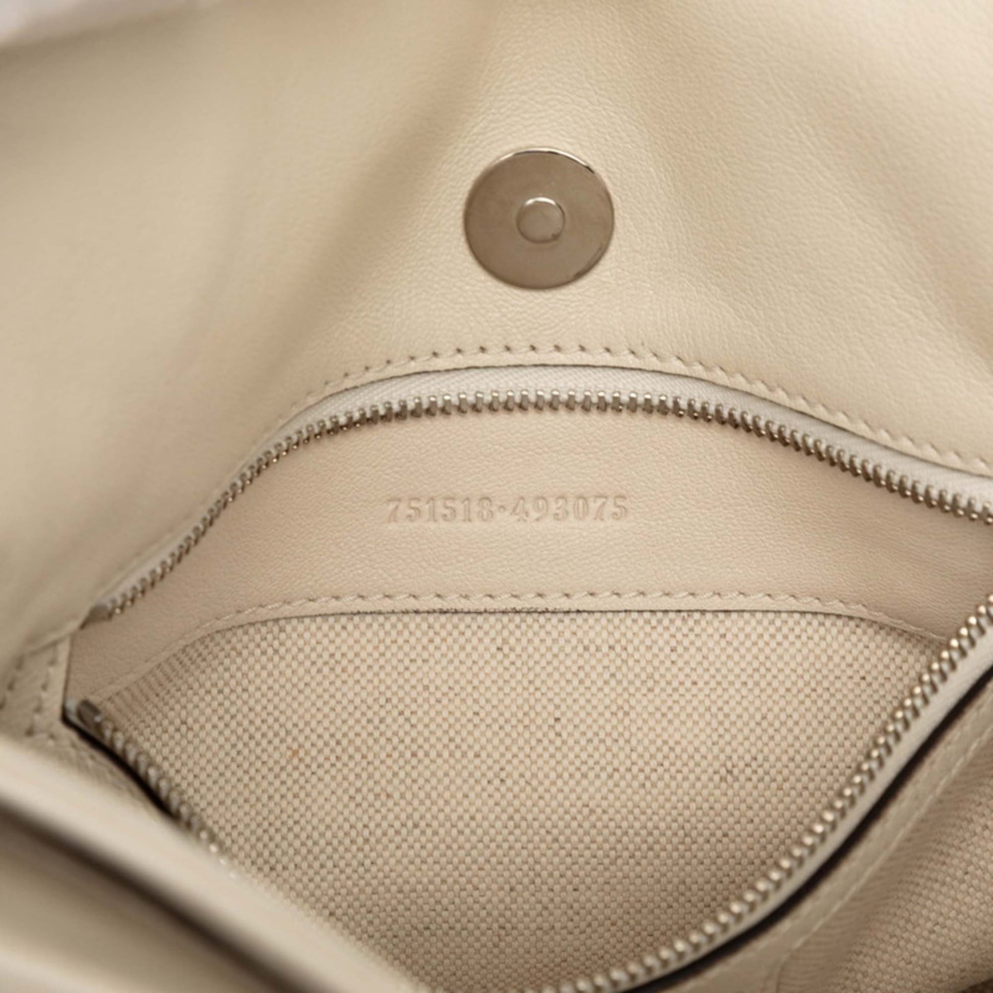Gucci Off-White Leather Shoulder Bag Tote Bag
