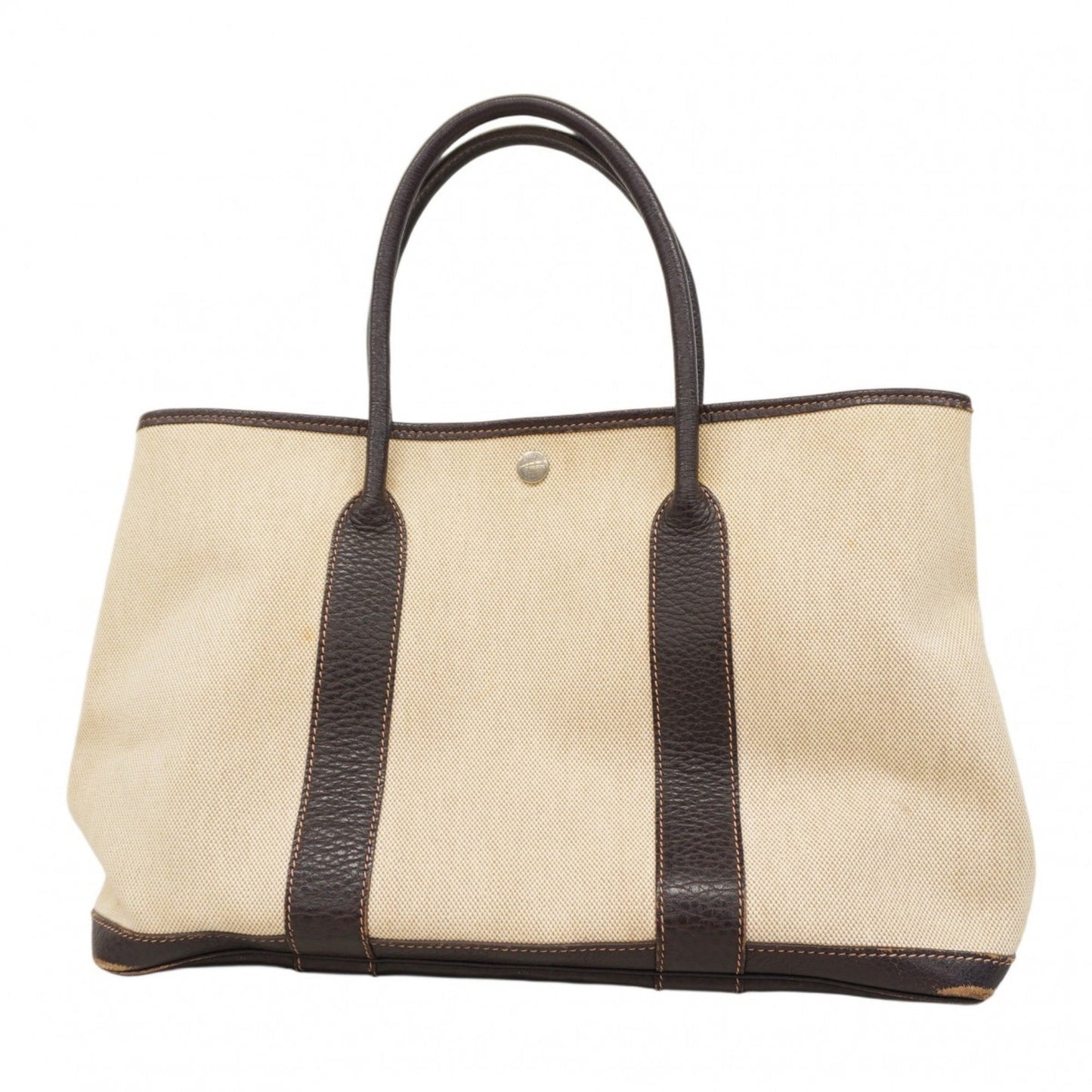 Hermes Toile Tote Bag Brown
