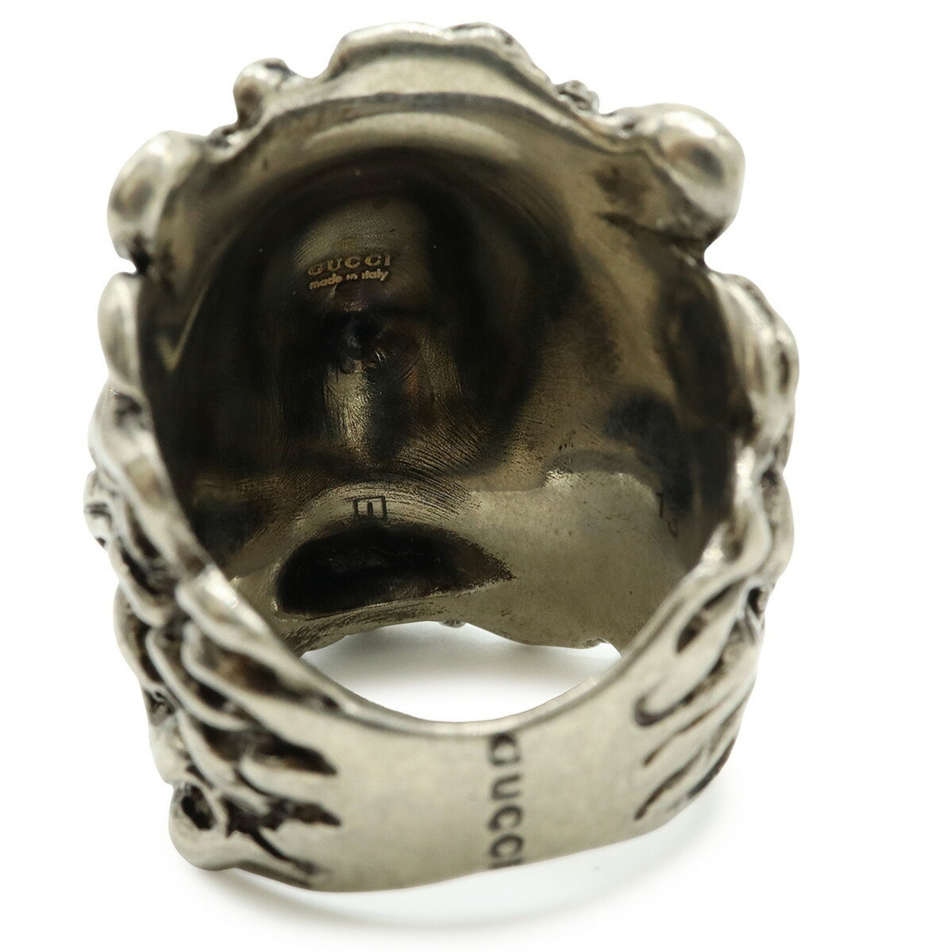 Gucci Silver Metal Band Ring