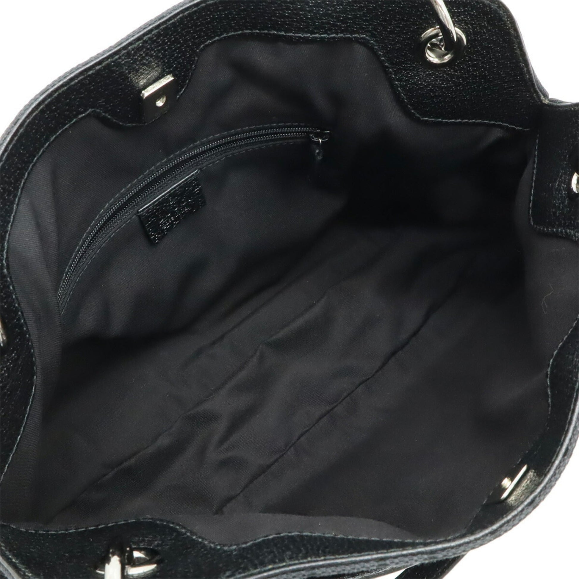 Gucci Black Gg Canvas Shoulder Bag Tote Bag