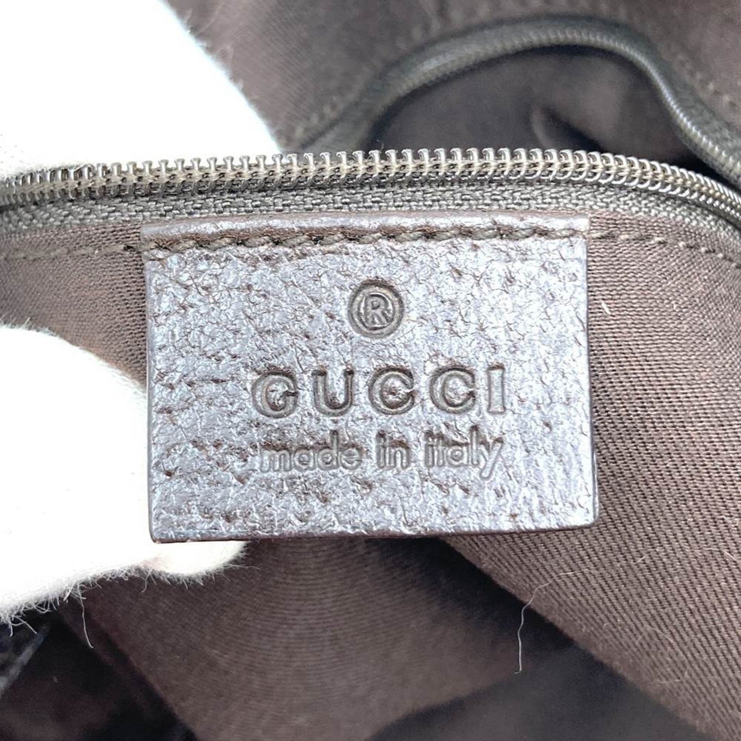 Gucci Gg Canvas Beige Gg Canvas Leather Shoulder Bag Tote Bag