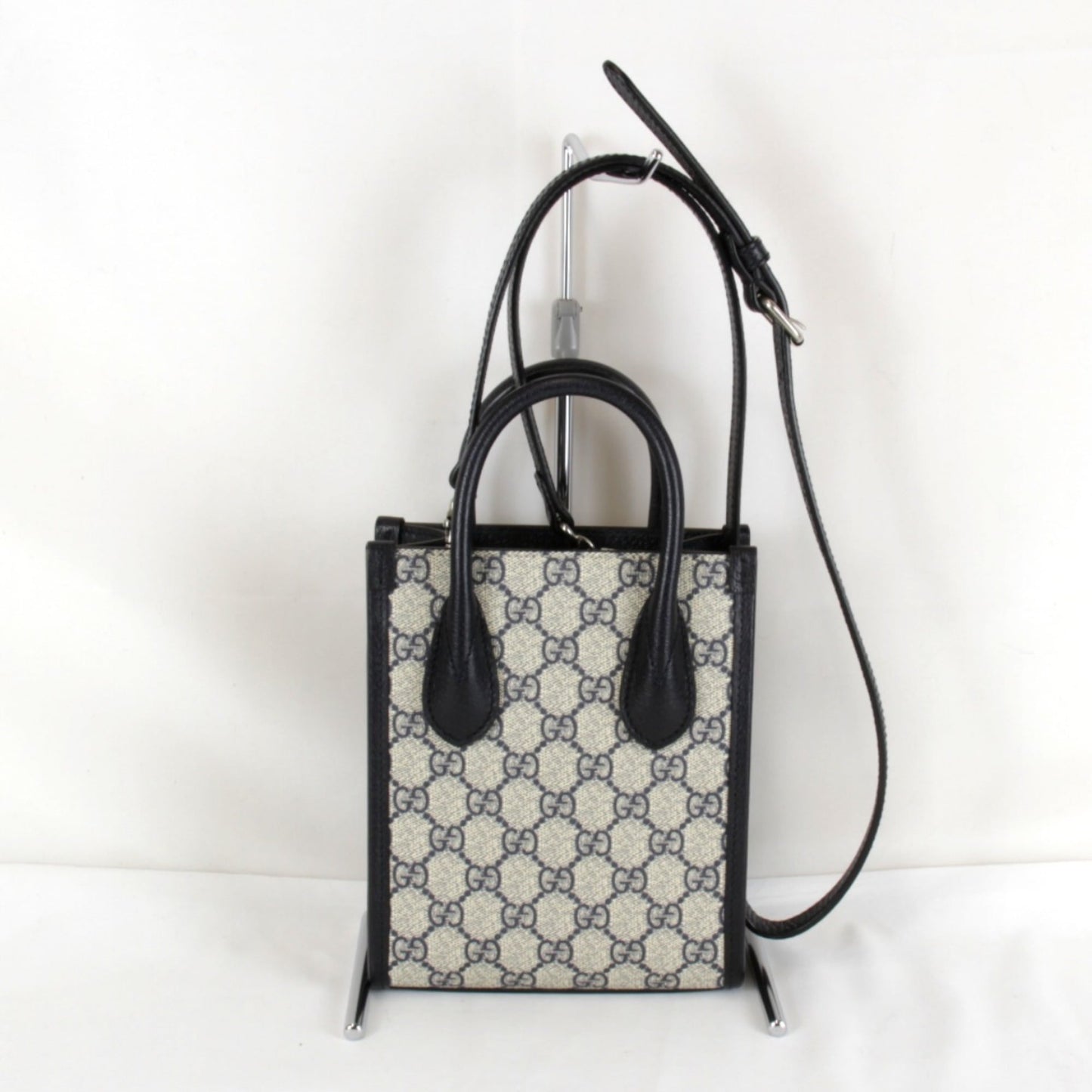 Gucci Black Leather Tote Bag