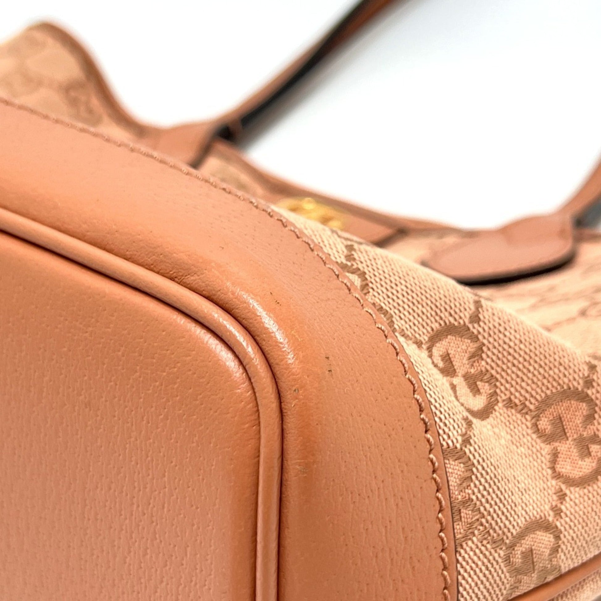 Gucci Pink Gg Canvas Tote Bag