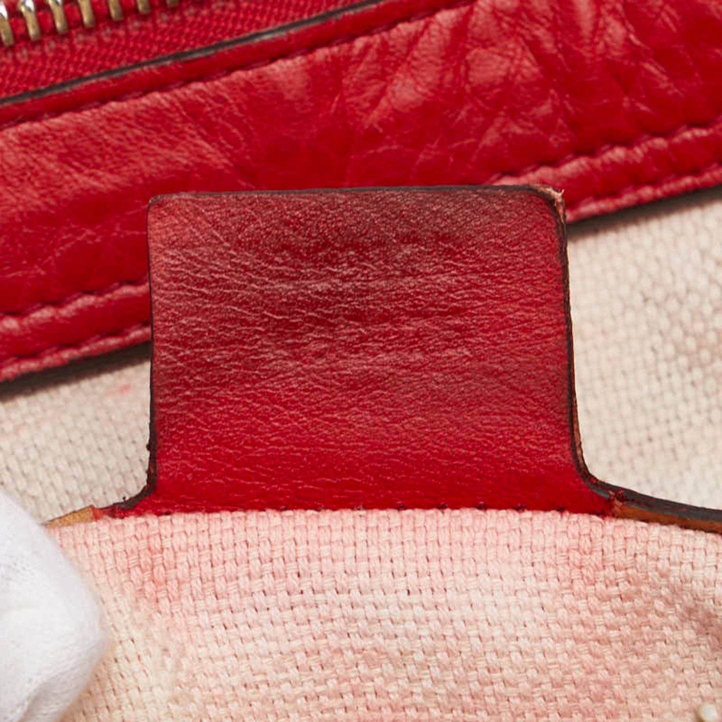 Gucci Soho Red Color Leather Handbag Shoulder Bag