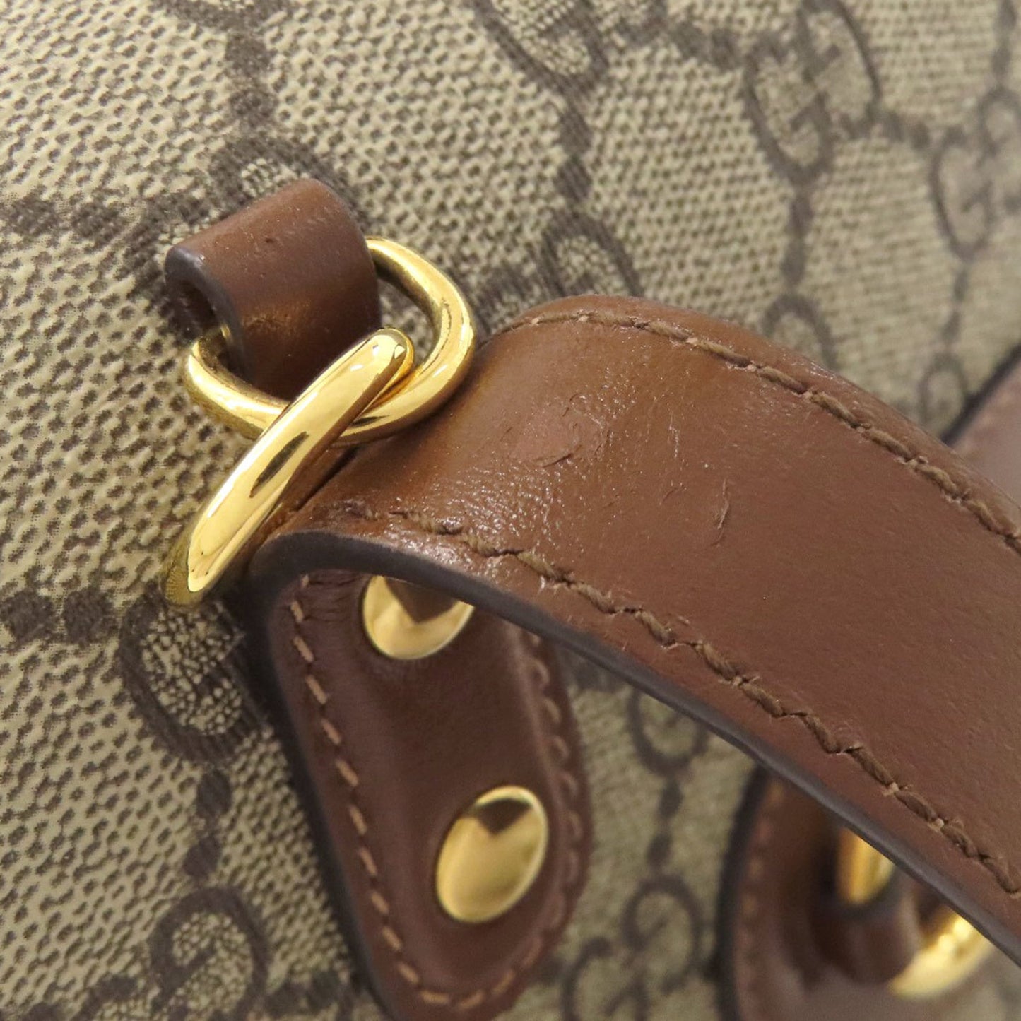 Gucci Brown Pvc Leather Handbag