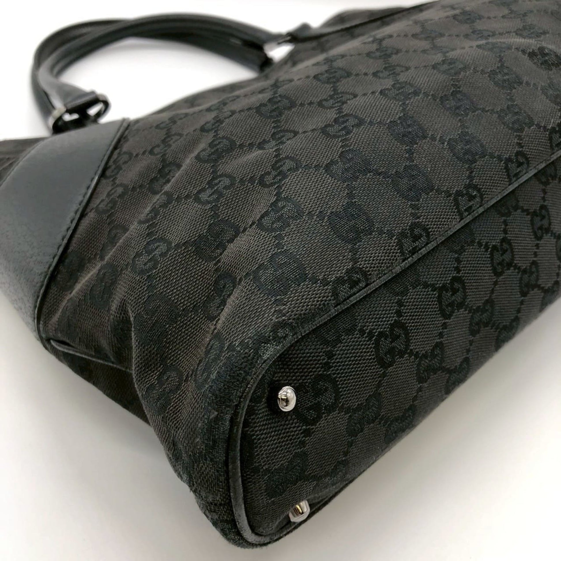 Gucci Gg Canvas Black Gg Canvas Handbag Tote Bag