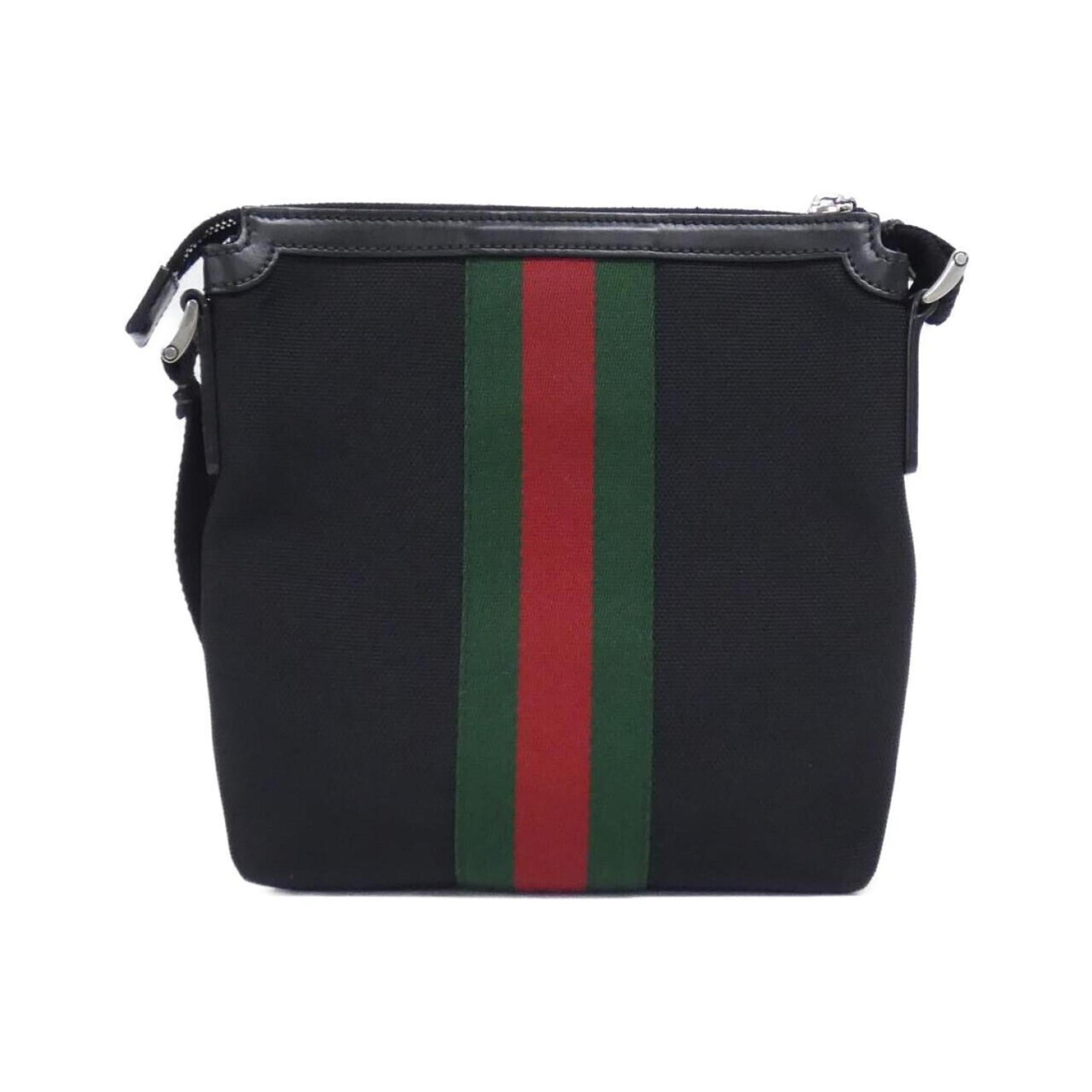 Gucci Black Canvas Shoulder Bag