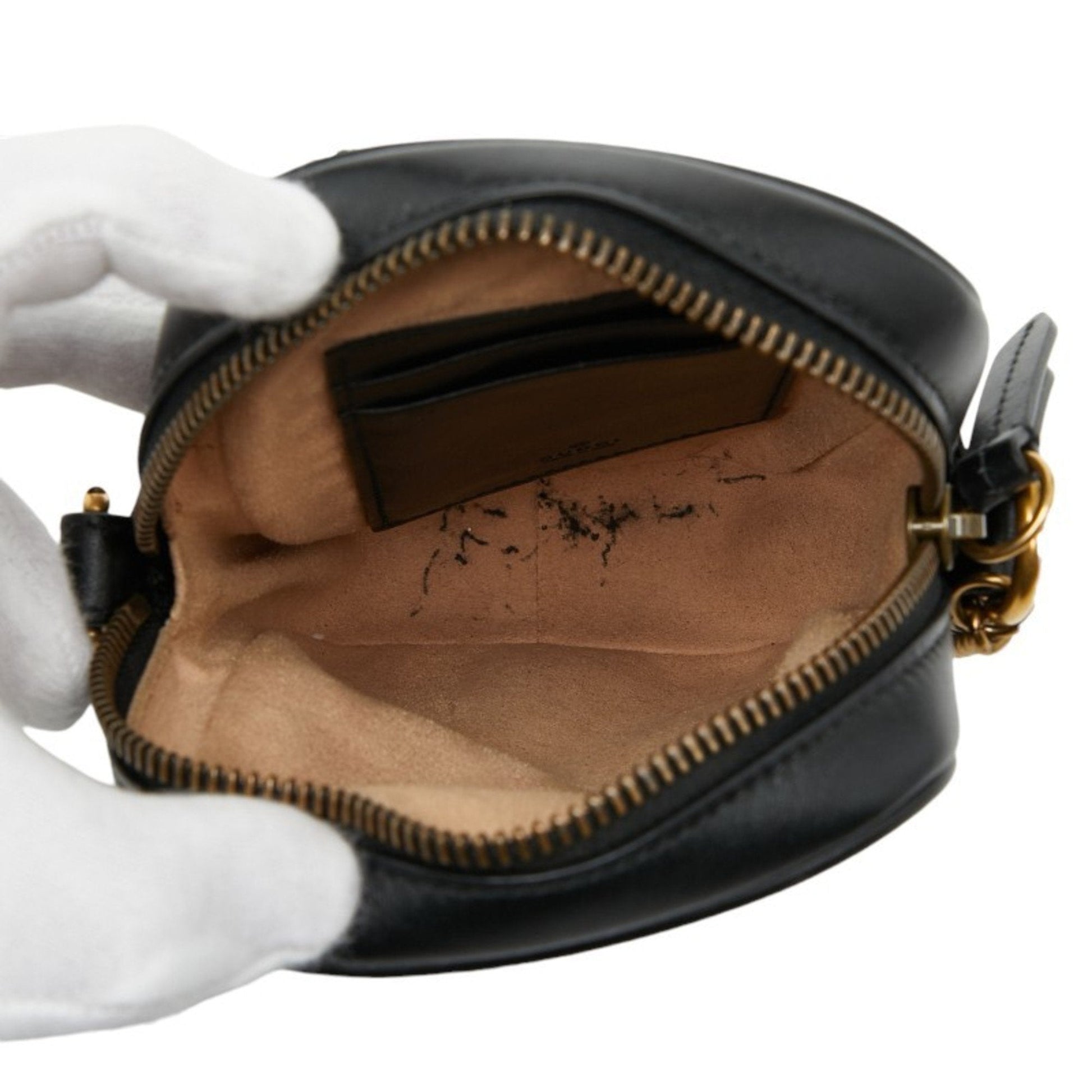 Gucci Gg Marmont Black Leather Shoulder Bag