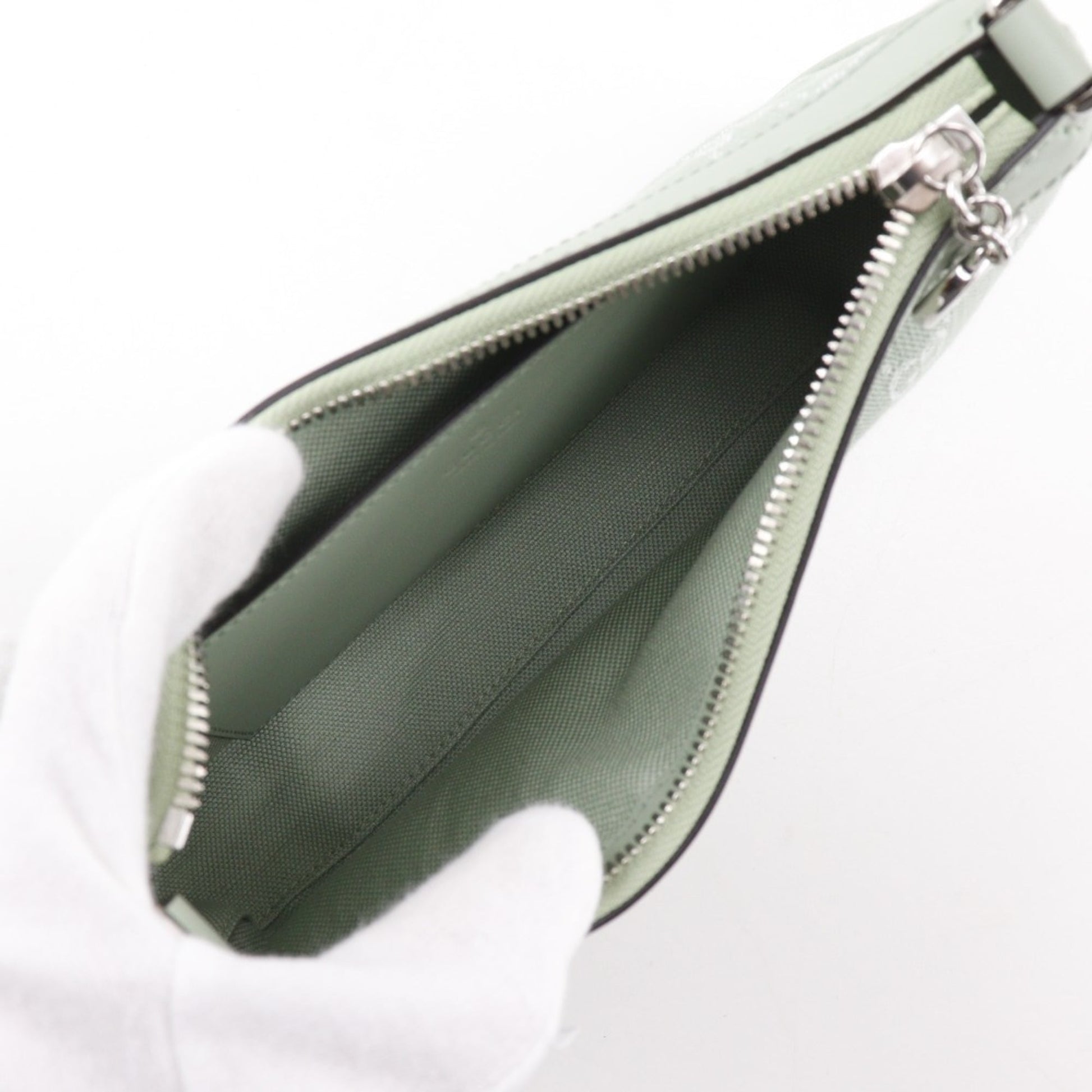 Gucci Green Pale Green Gg Canvas Shoulder Bag