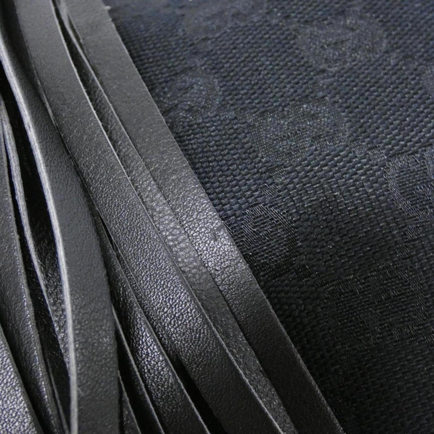 Gucci Black Gg Canvas Shoulder Bag
