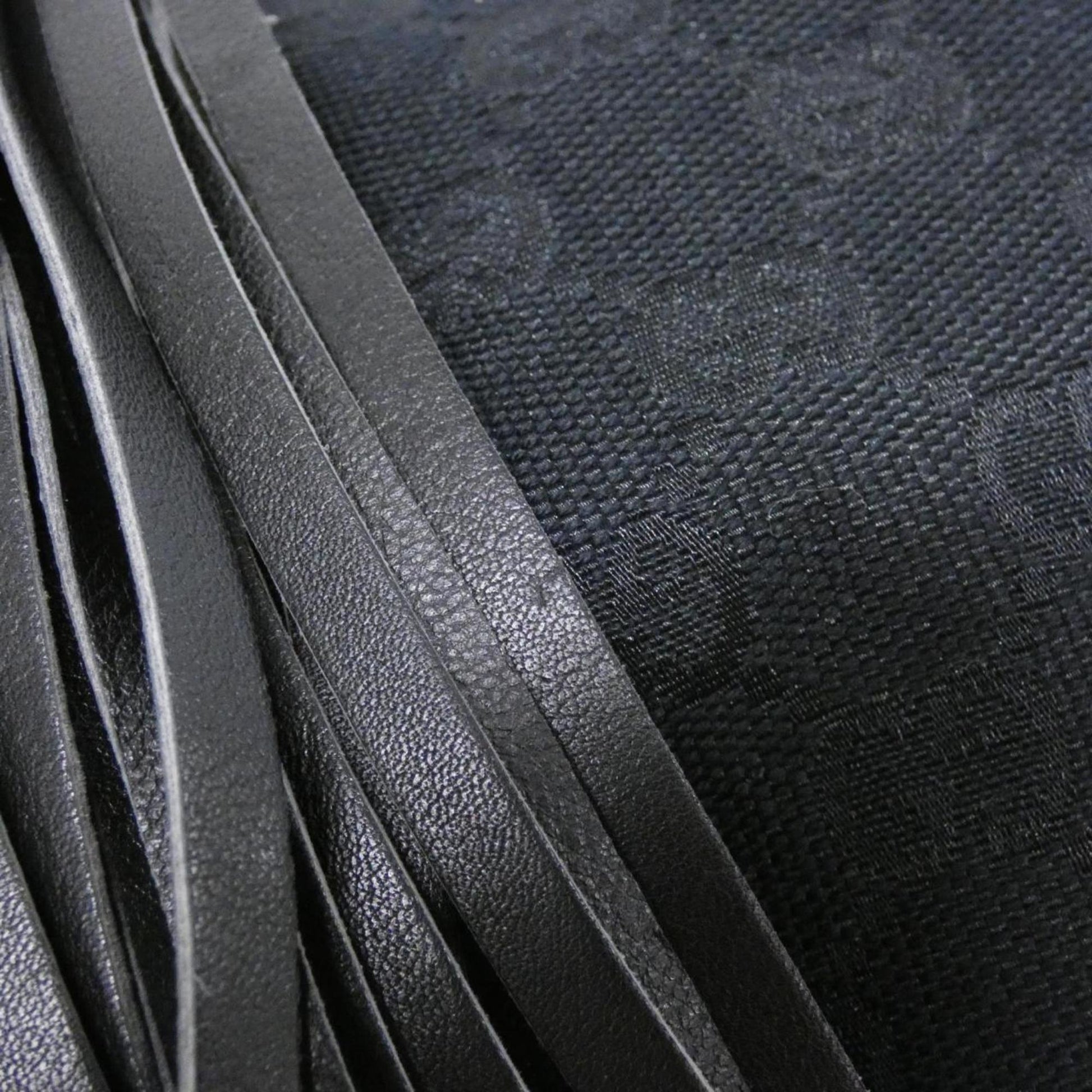 Gucci Black Gg Canvas Shoulder Bag