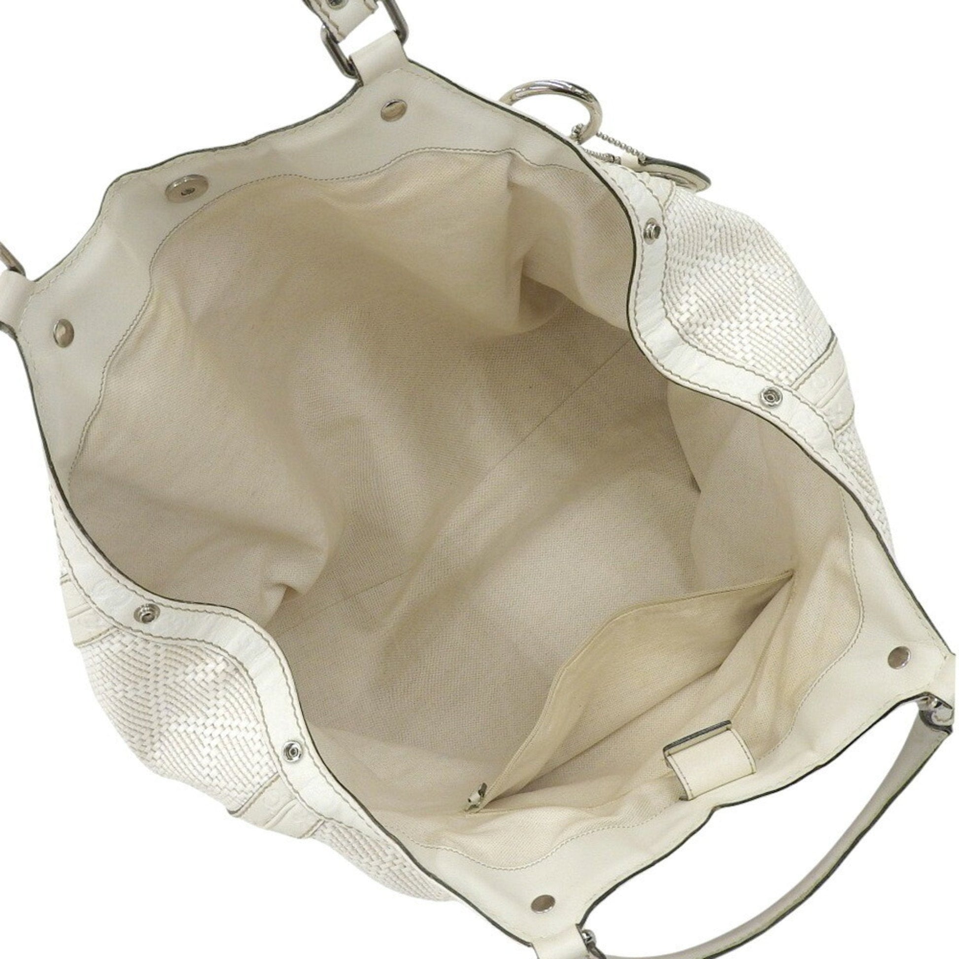 Gucci White Leather Handbag