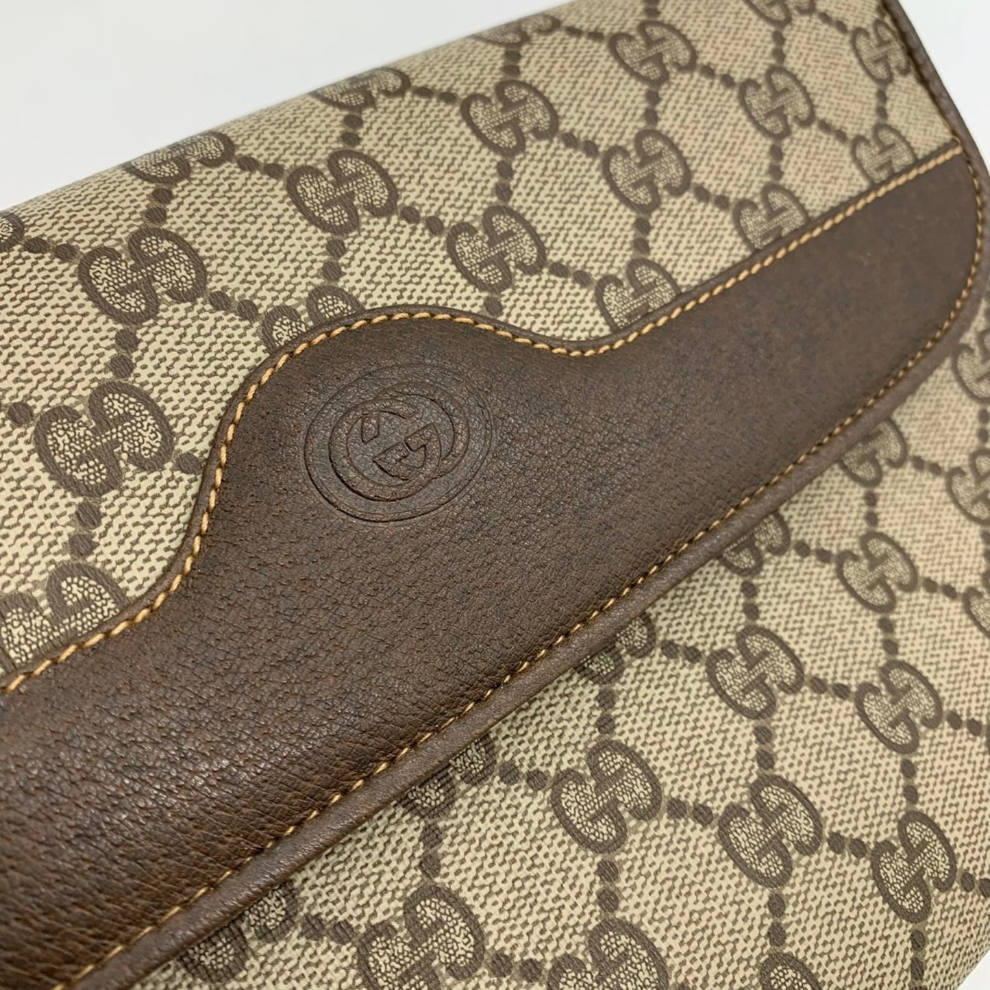 Gucci Brown Gg Supreme Shoulder Bag