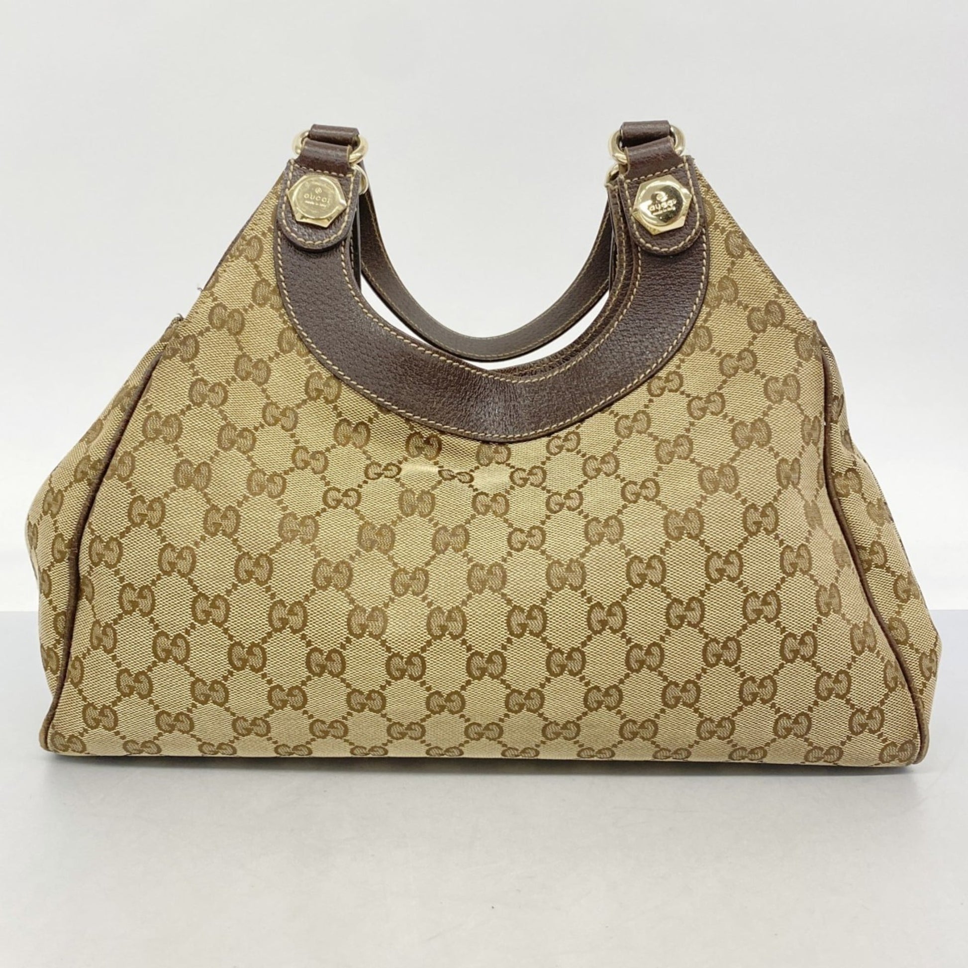 Gucci Brown Canvas Handbag
