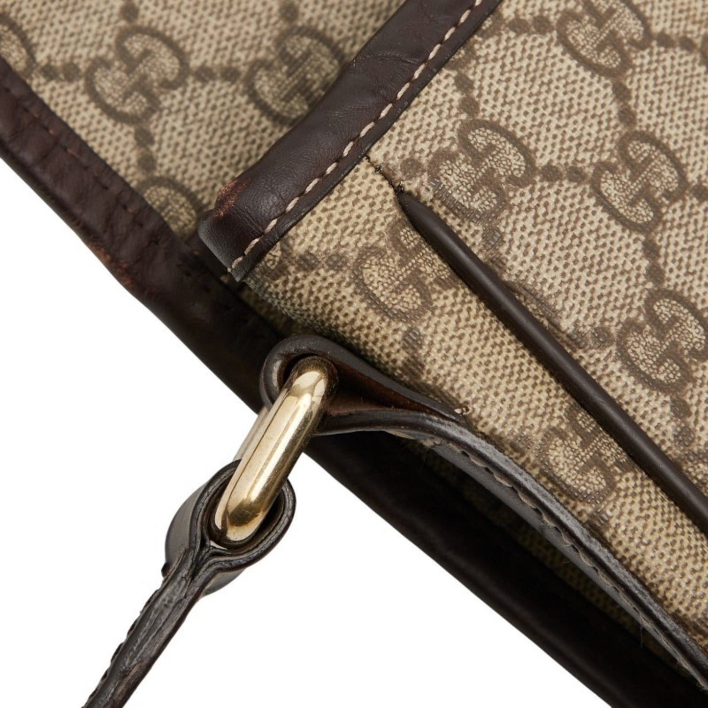 Gucci Beige Multi-Color Pvc Leather Shoulder Bag