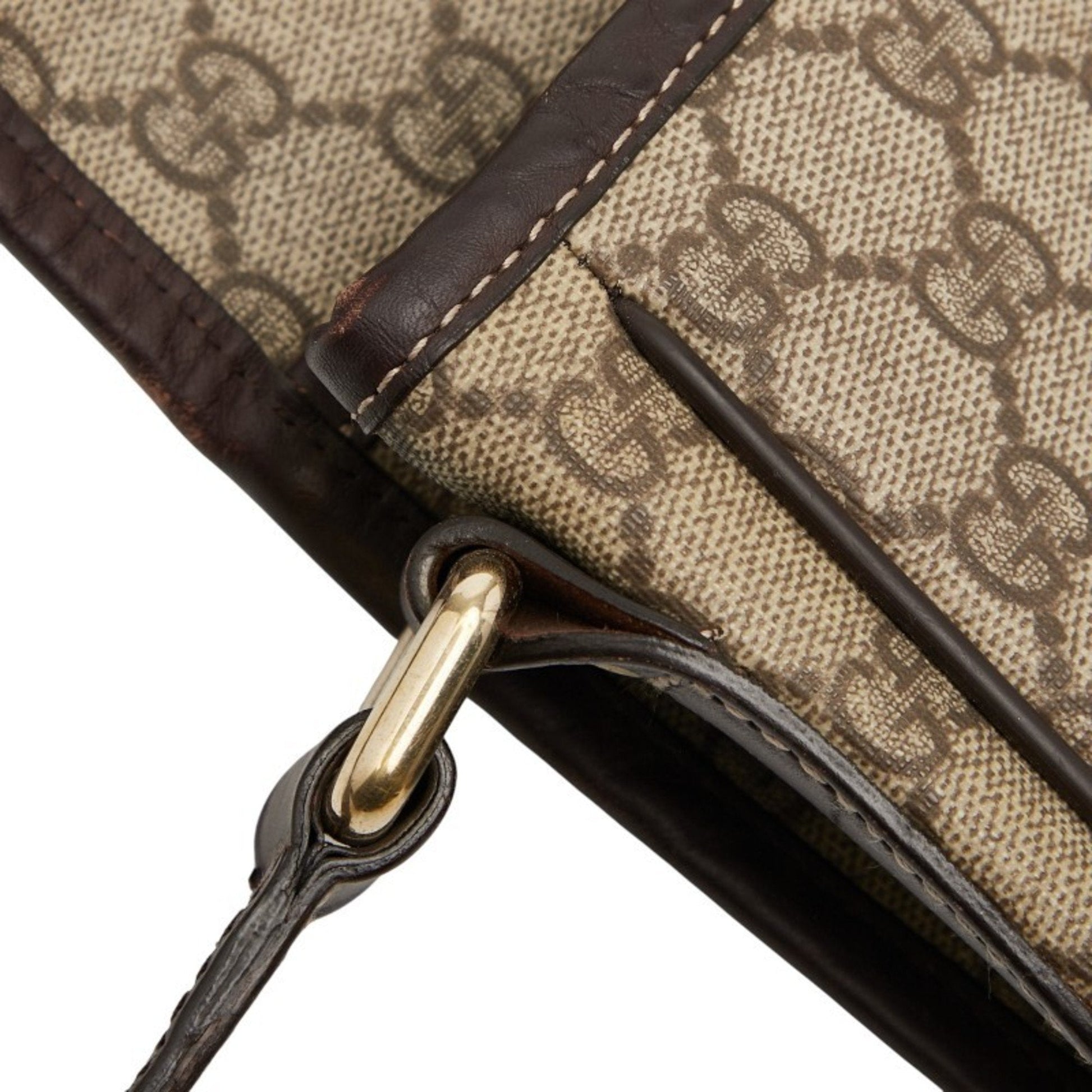 Gucci Beige Multi-Color Pvc Leather Shoulder Bag