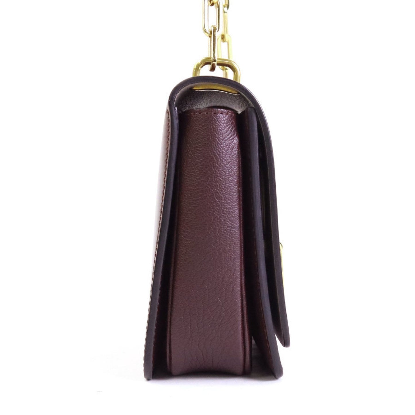 Burberry Bordeaux Shoulder Bag Leather Shoulder Bag 1