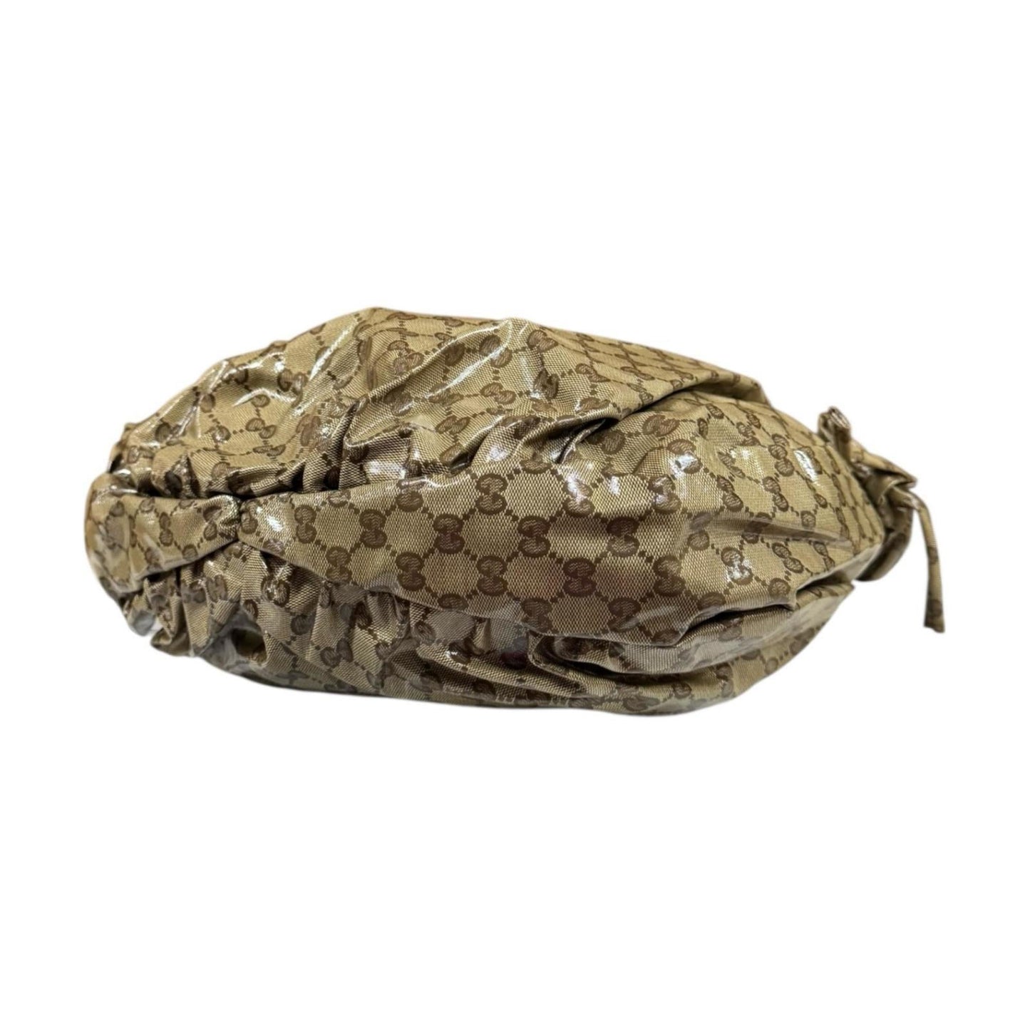 Gucci Beige Gg Crystal Handbag