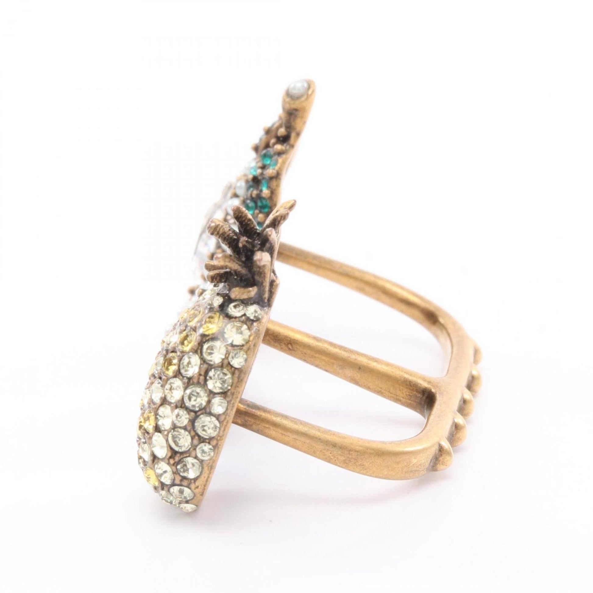 Gucci Gold Multi-Color Gold Plating Band Ring