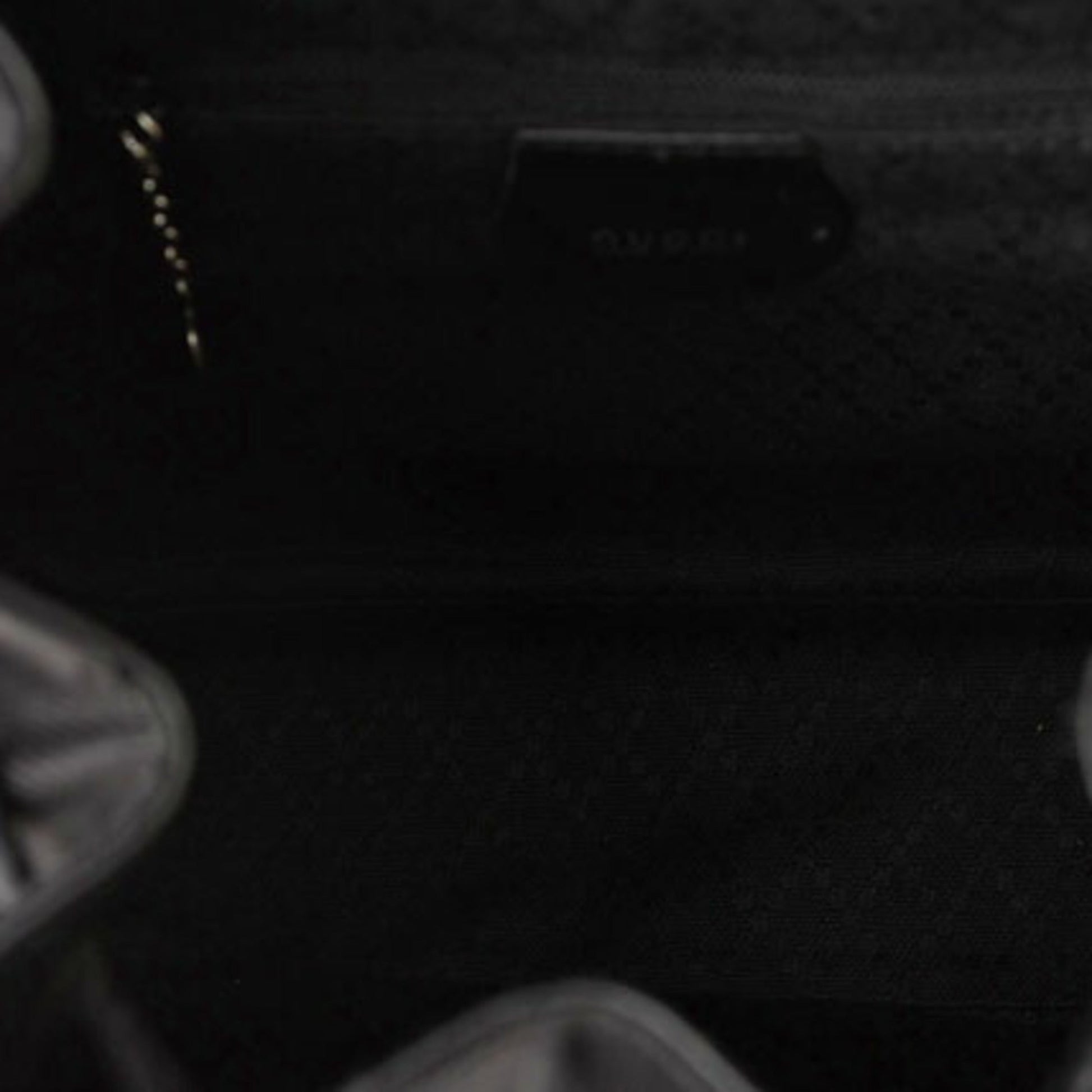 Gucci Black Leather Backpack