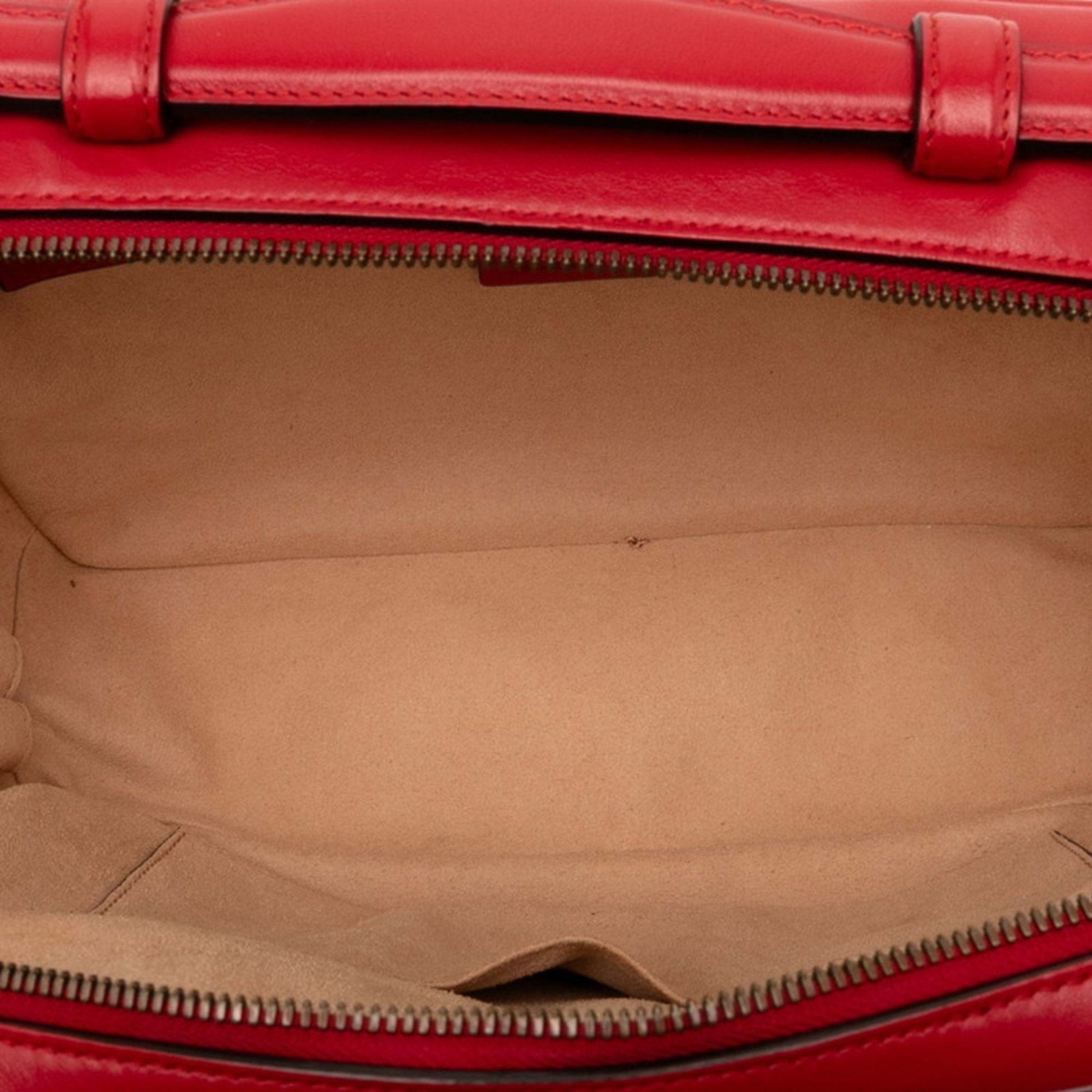 Gucci Red Color Leather Shoulder Bag