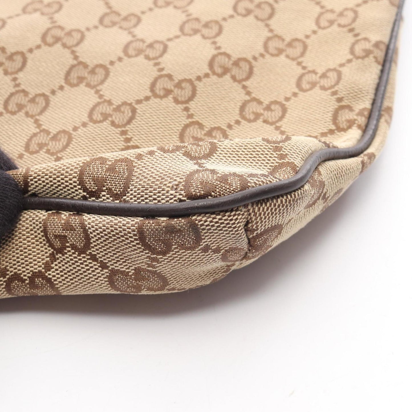 Gucci Beige Brown Multi-Color Gg Canvas Leather Shoulder Bag