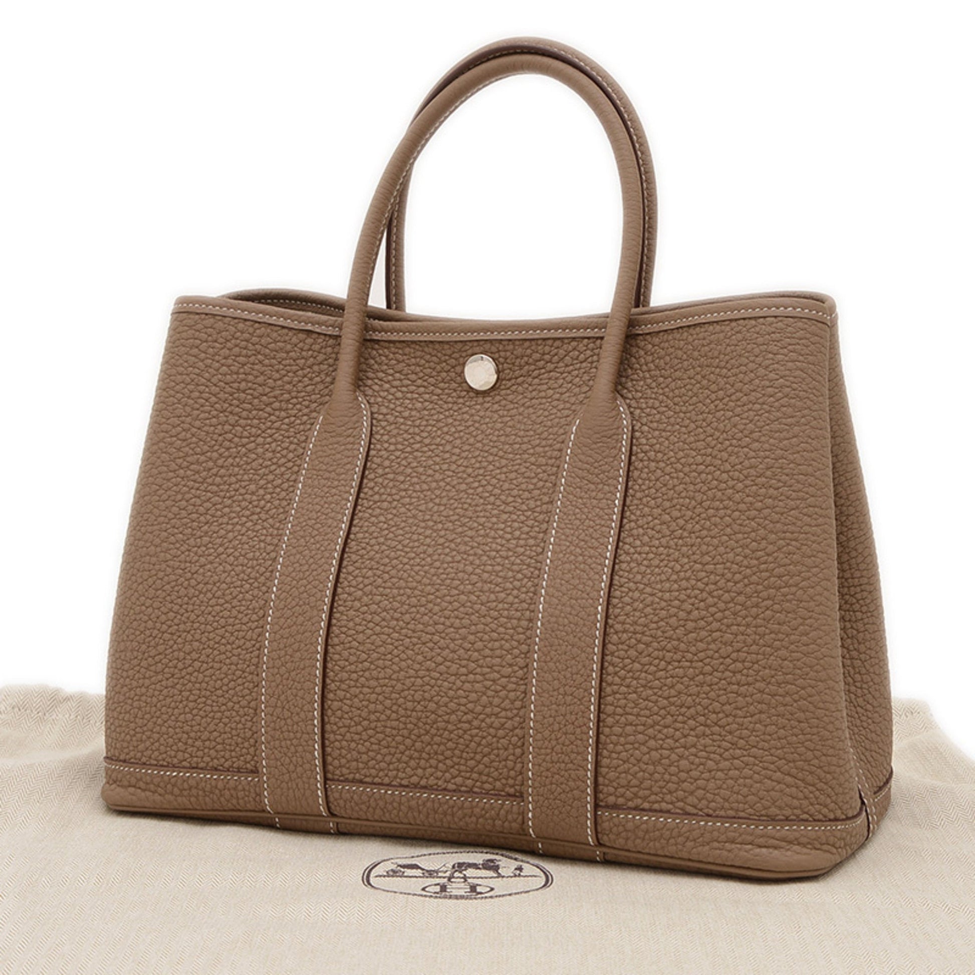 Hermes Etoupe Negonda Tote Bag Leather Gray Tote Bag 2