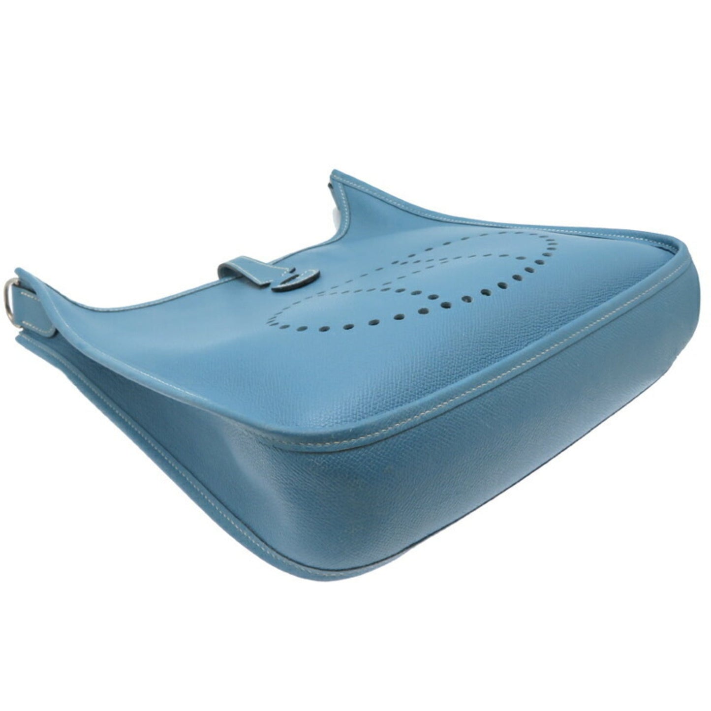 Hermes Evelyne Epsom Shoulder Bag Leather Blue